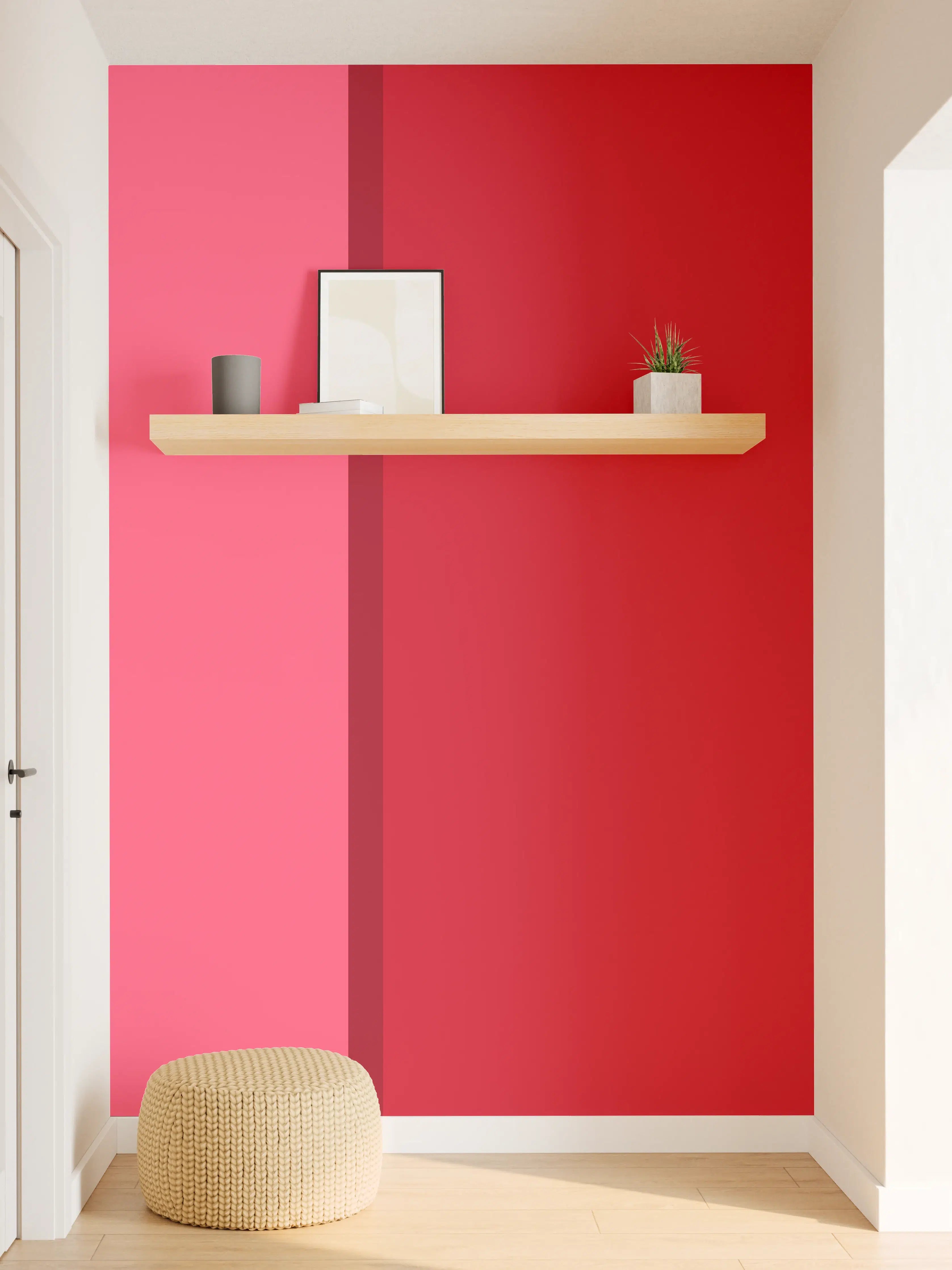 Wandverkleidung Flur - The Reds - Easy Vertikal - Pommagranate