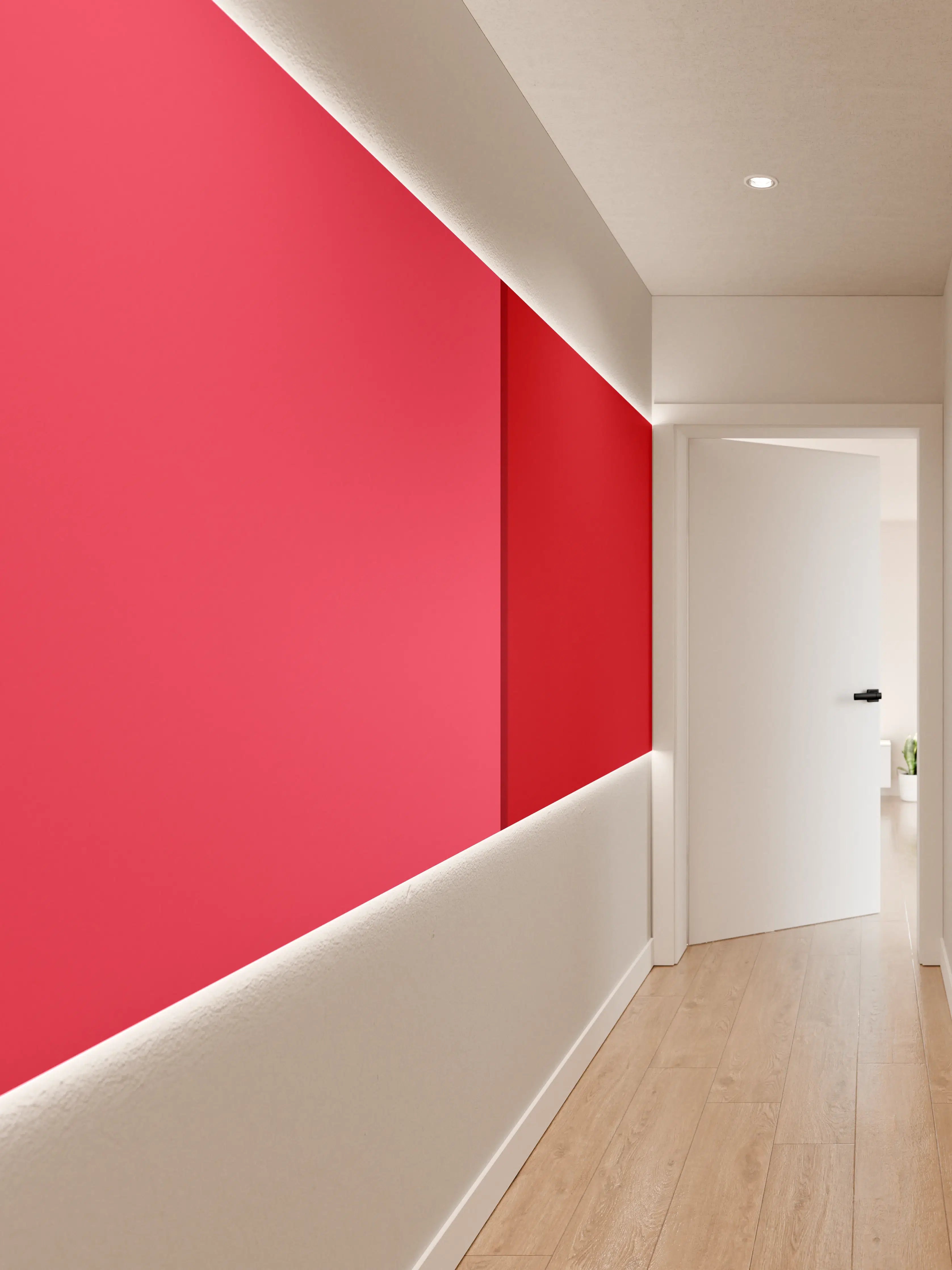 Wandverkleidung Flur - The Reds - Easy Vertikal - Pommagranate