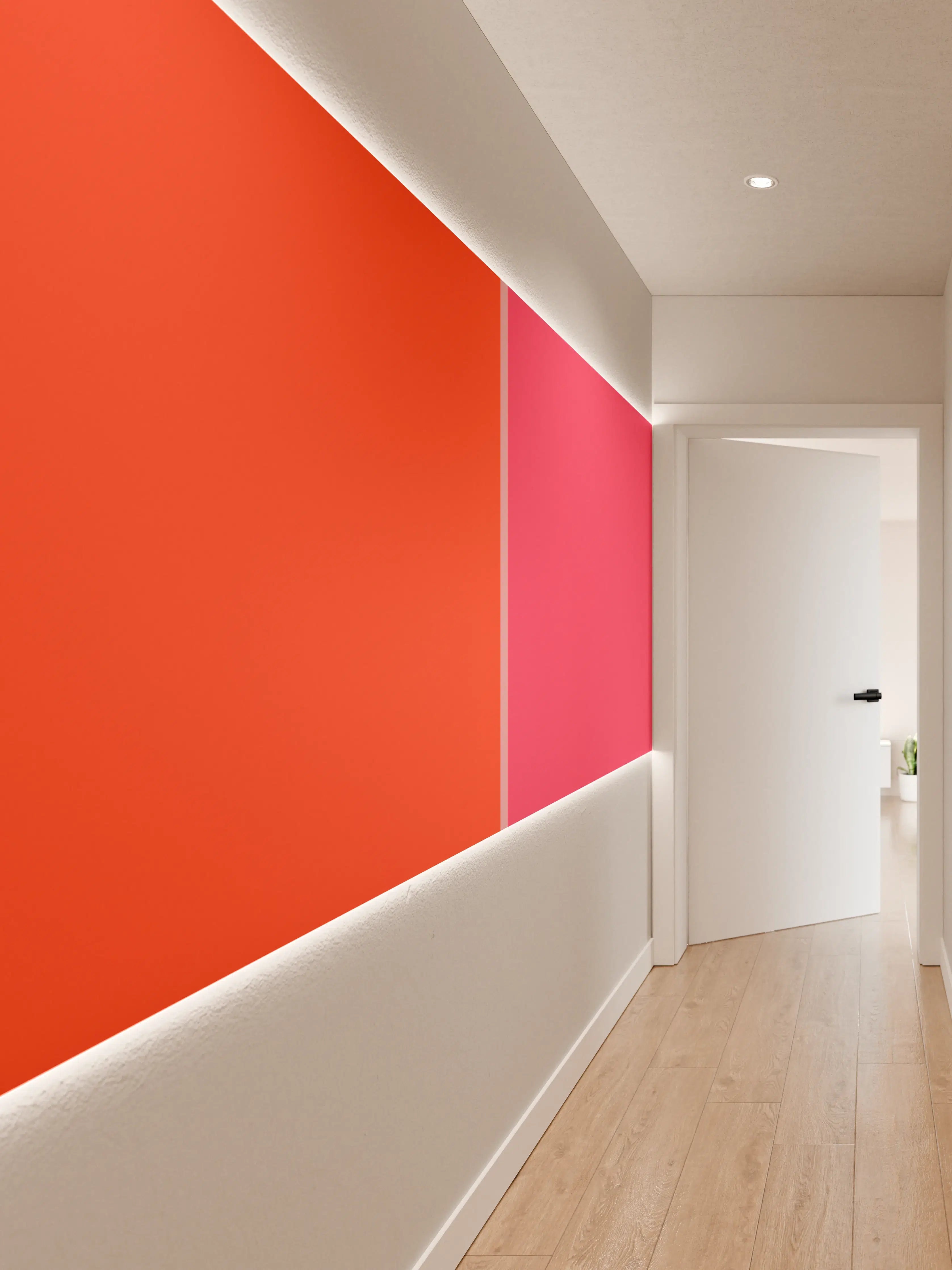 Wandverkleidung Flur - The Reds - Easy Vertikal - Strawberry