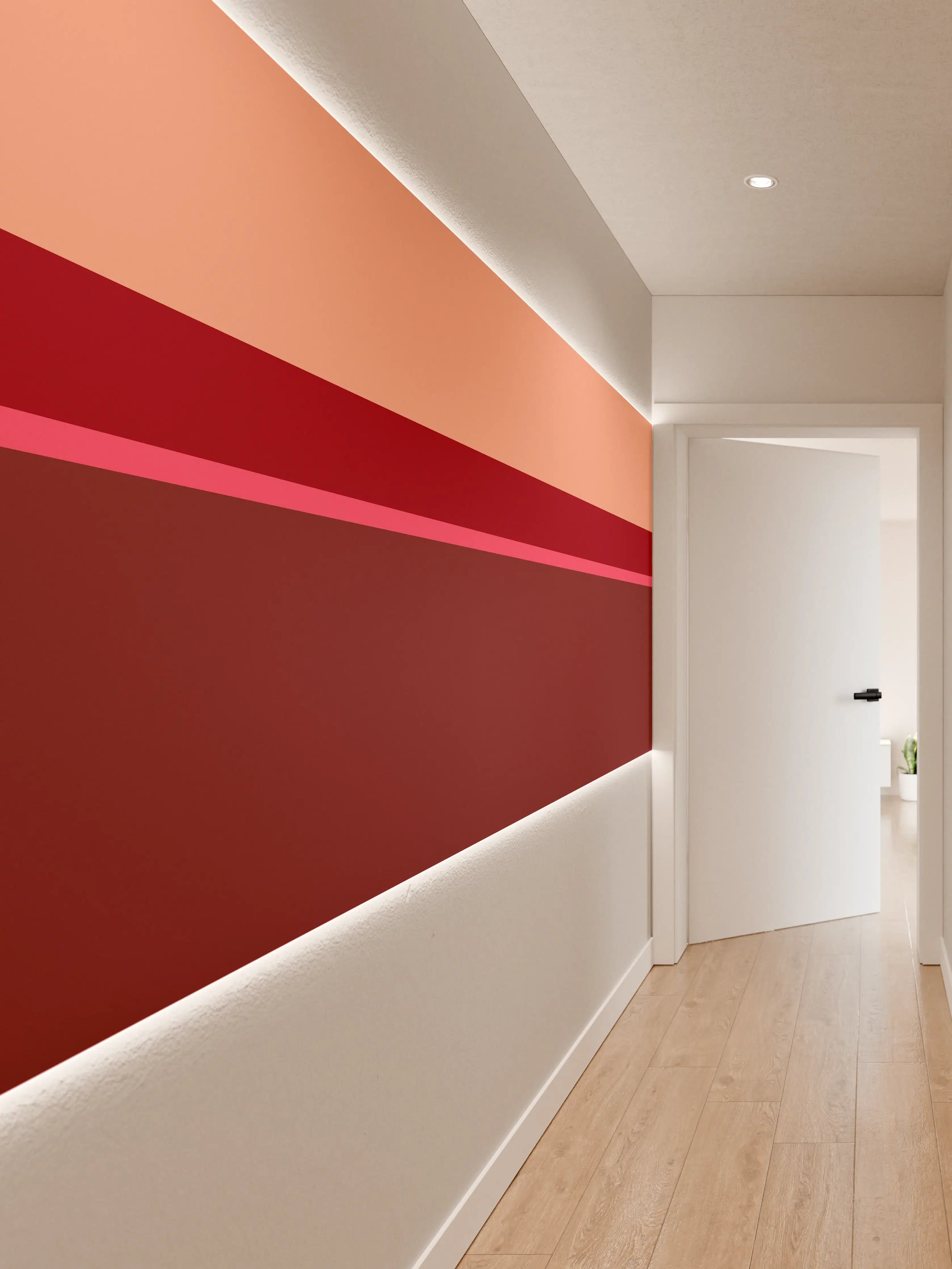 Wandverkleidung Flur - The Reds - Horizontal - Cherry
