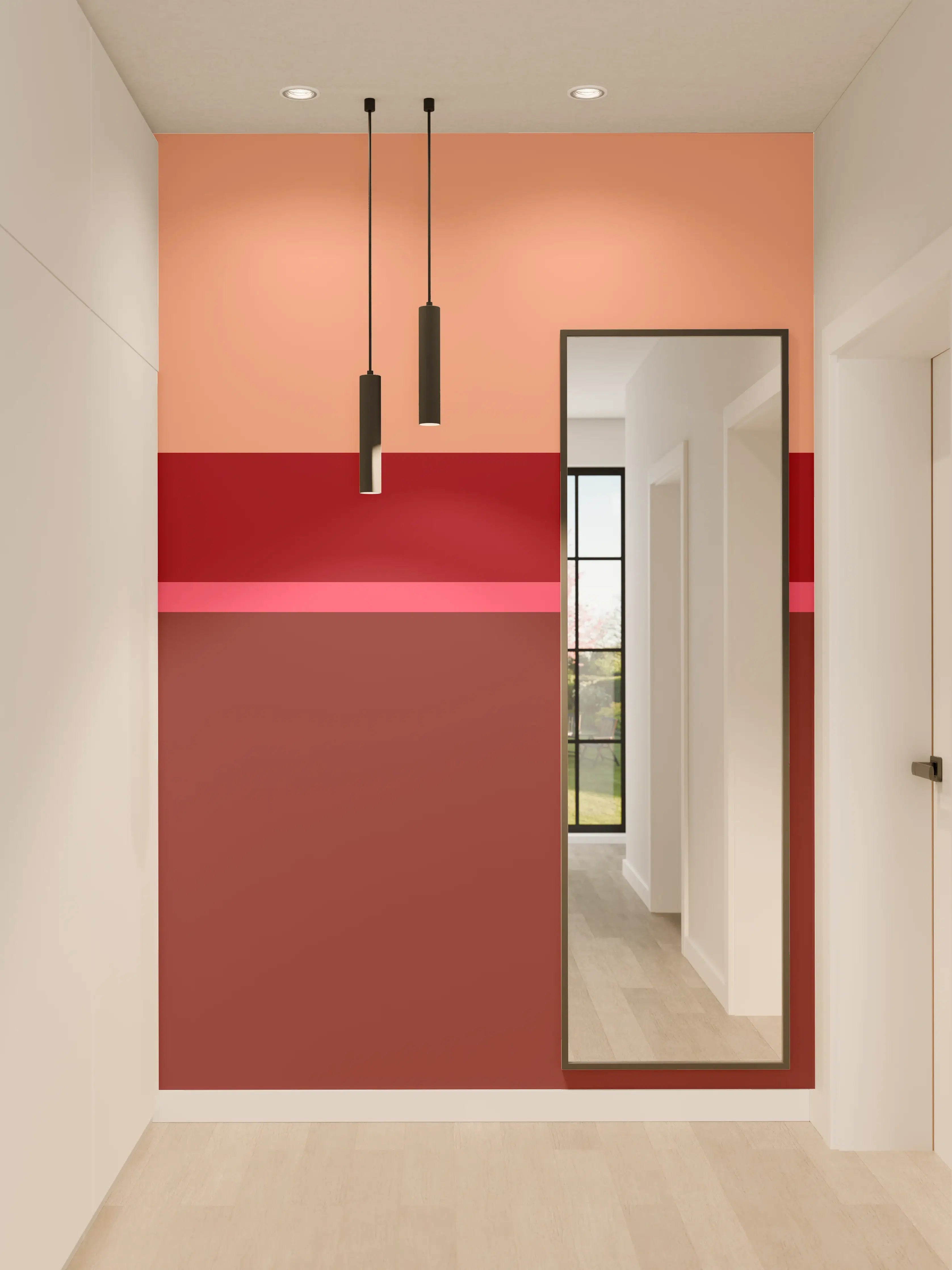 Wandverkleidung Flur - The Reds - Horizontal - Cherry