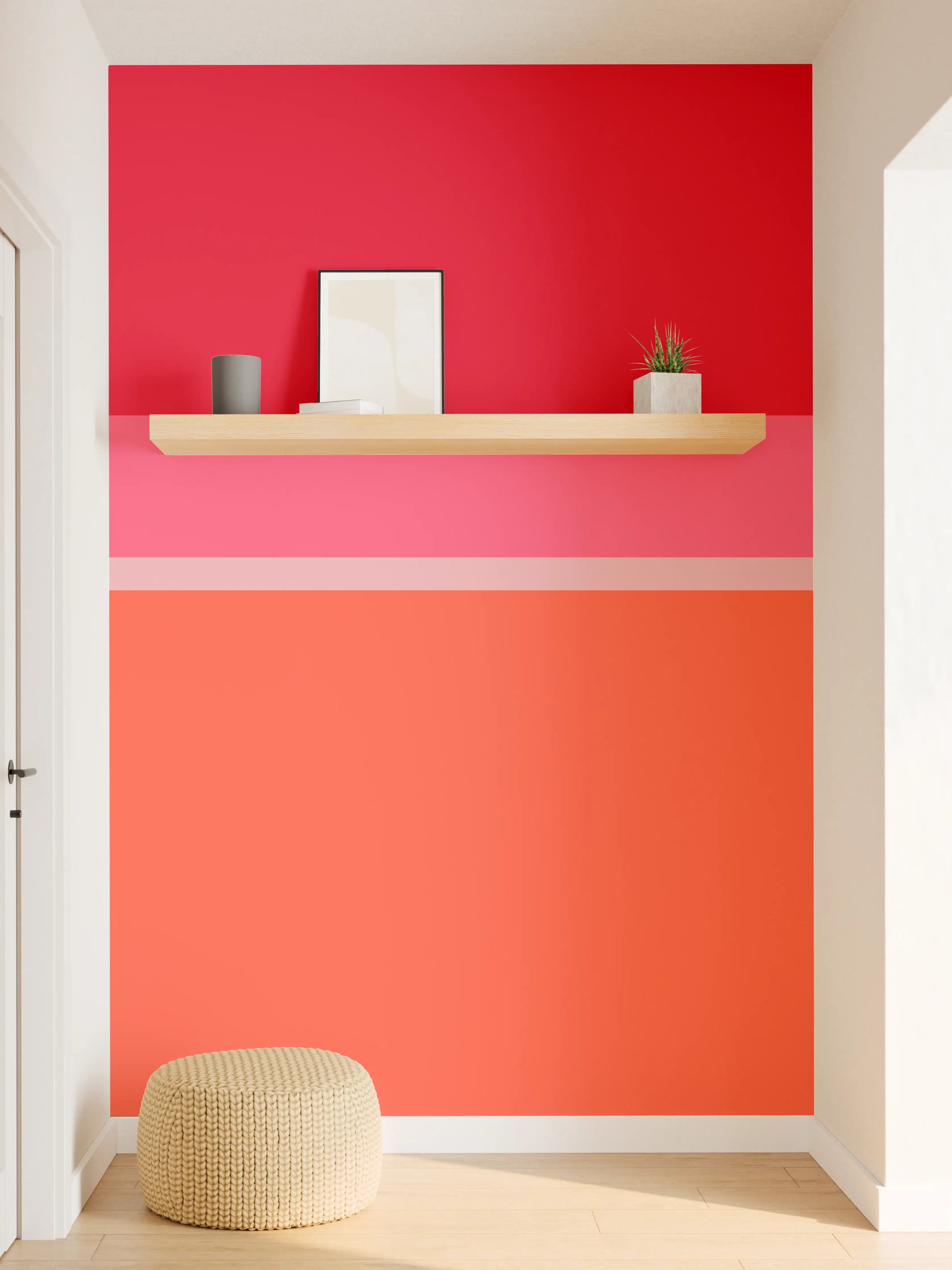 Wandverkleidung Flur - The Reds - Horizontal - Strawberry