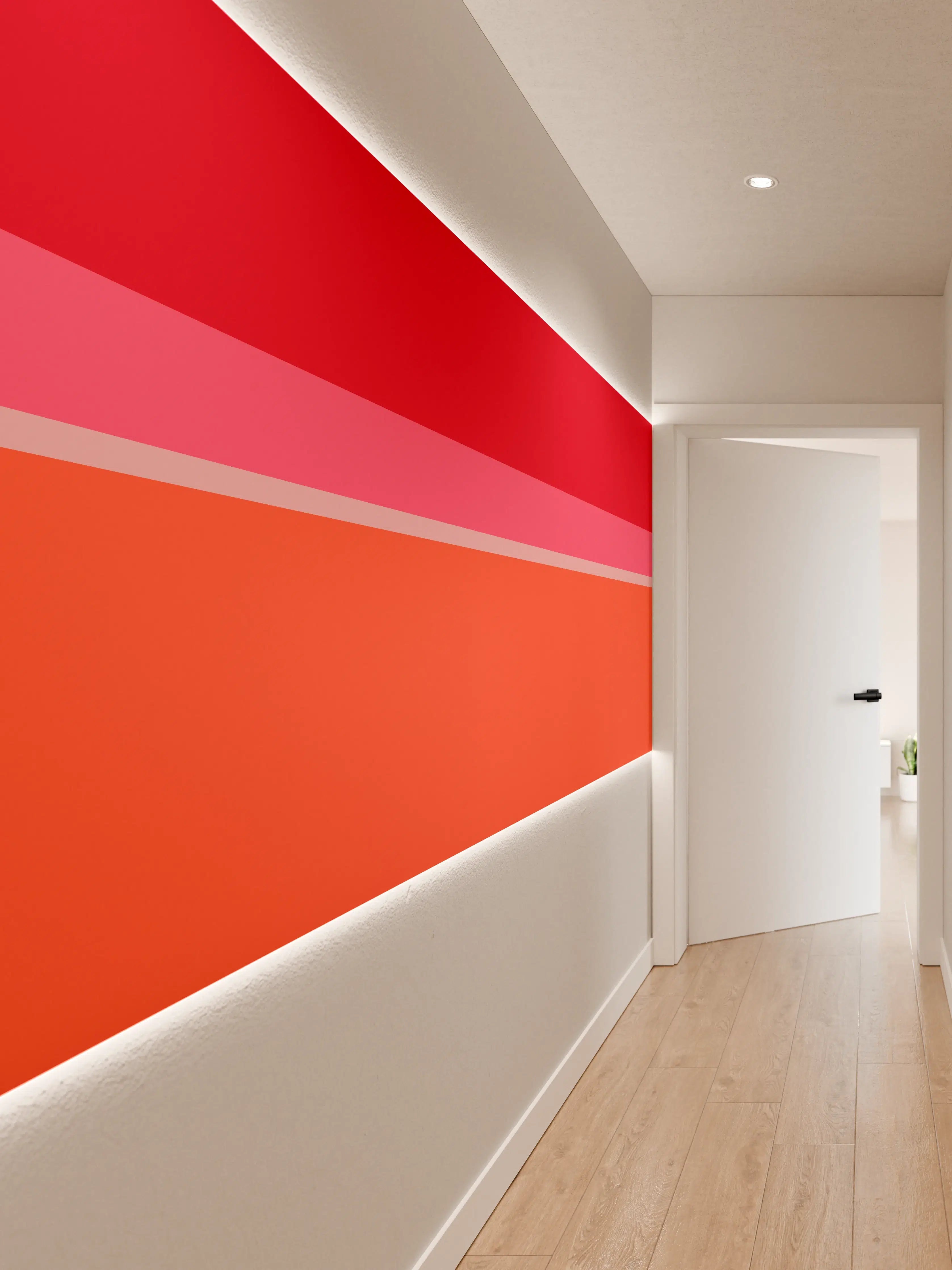 Wandverkleidung Flur - The Reds - Horizontal - Strawberry