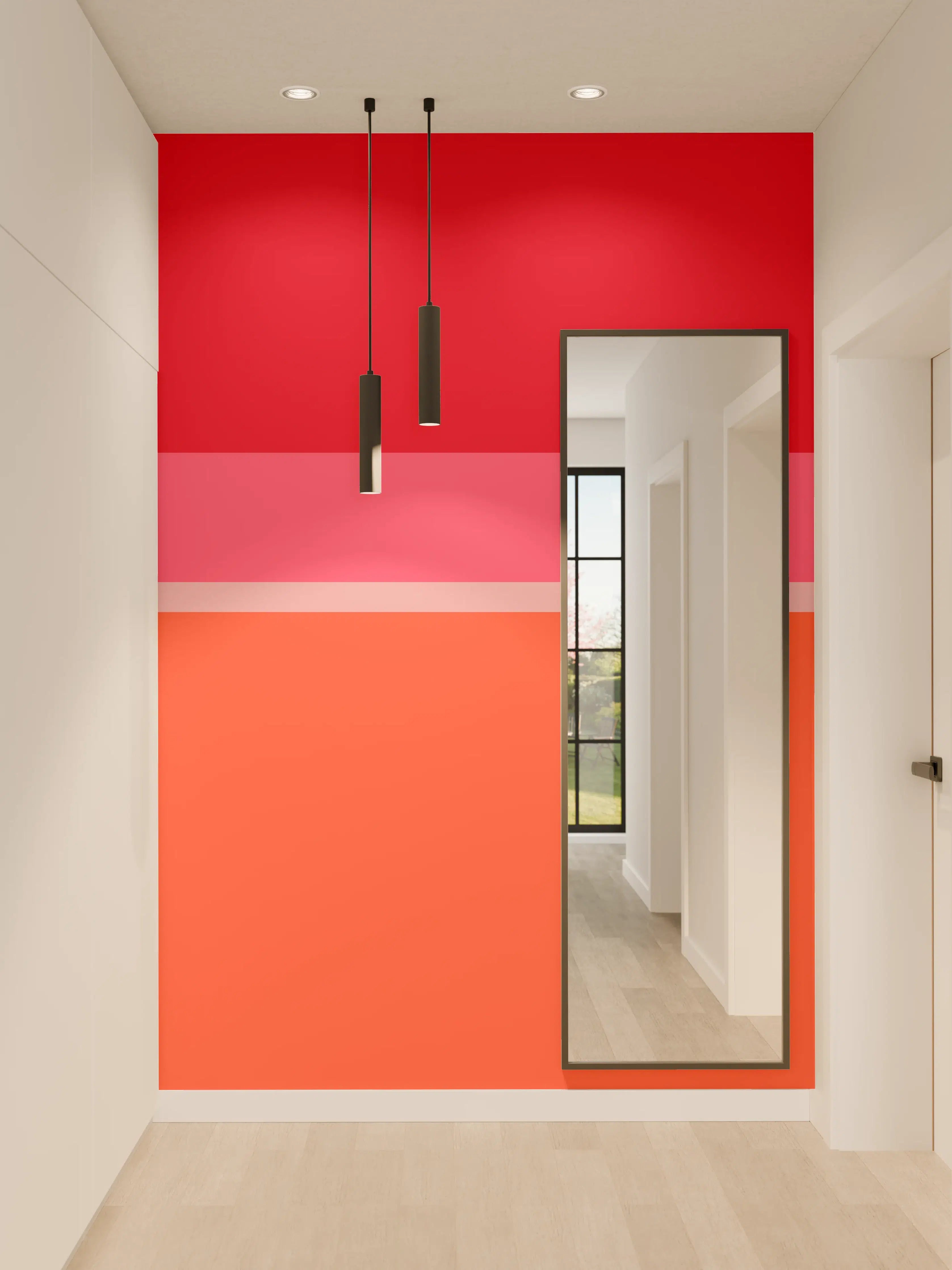 Wandverkleidung Flur - The Reds - Horizontal - Strawberry