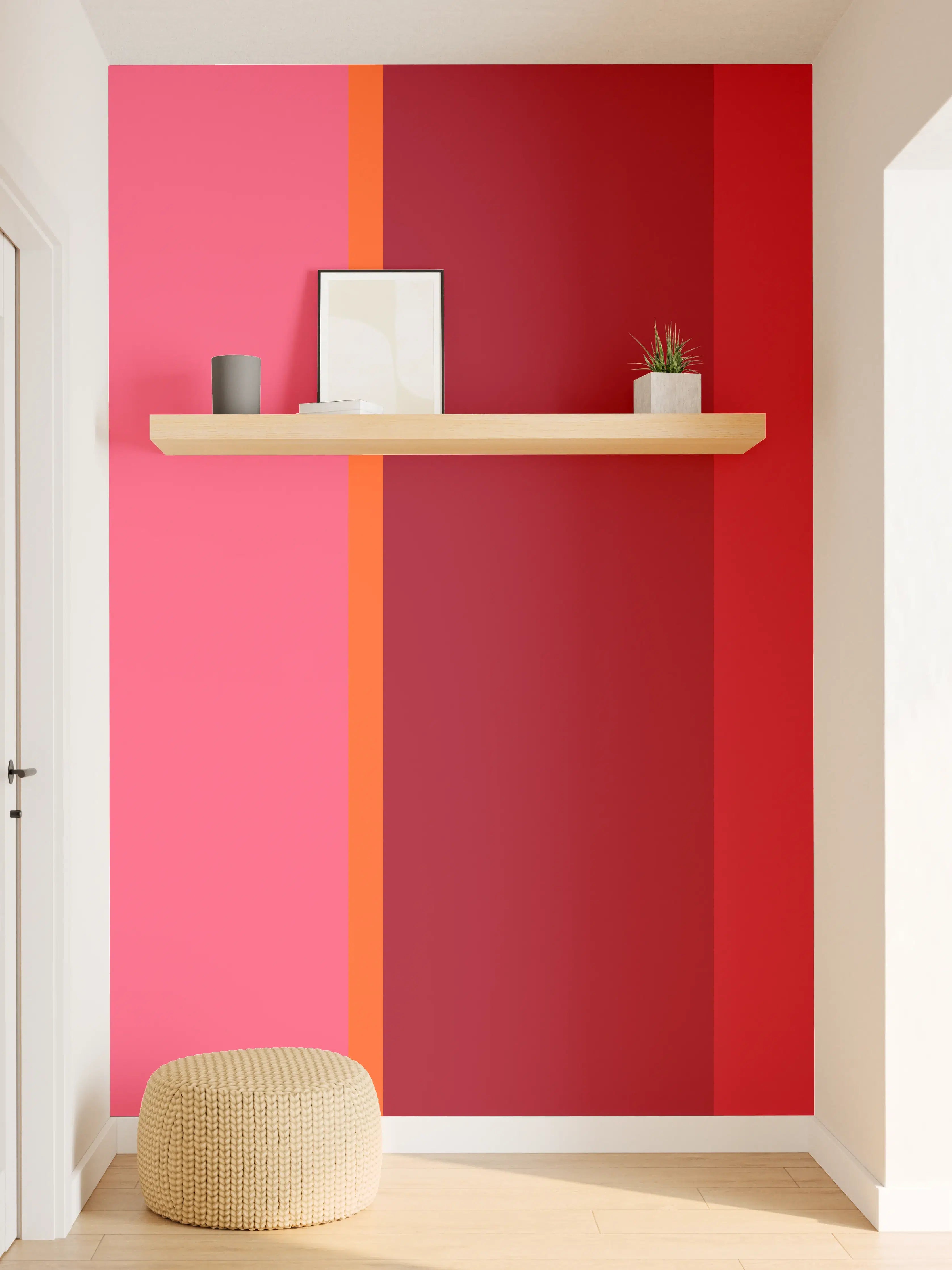 Wandverkleidung Flur - The Reds - Vertical - Pommagranate