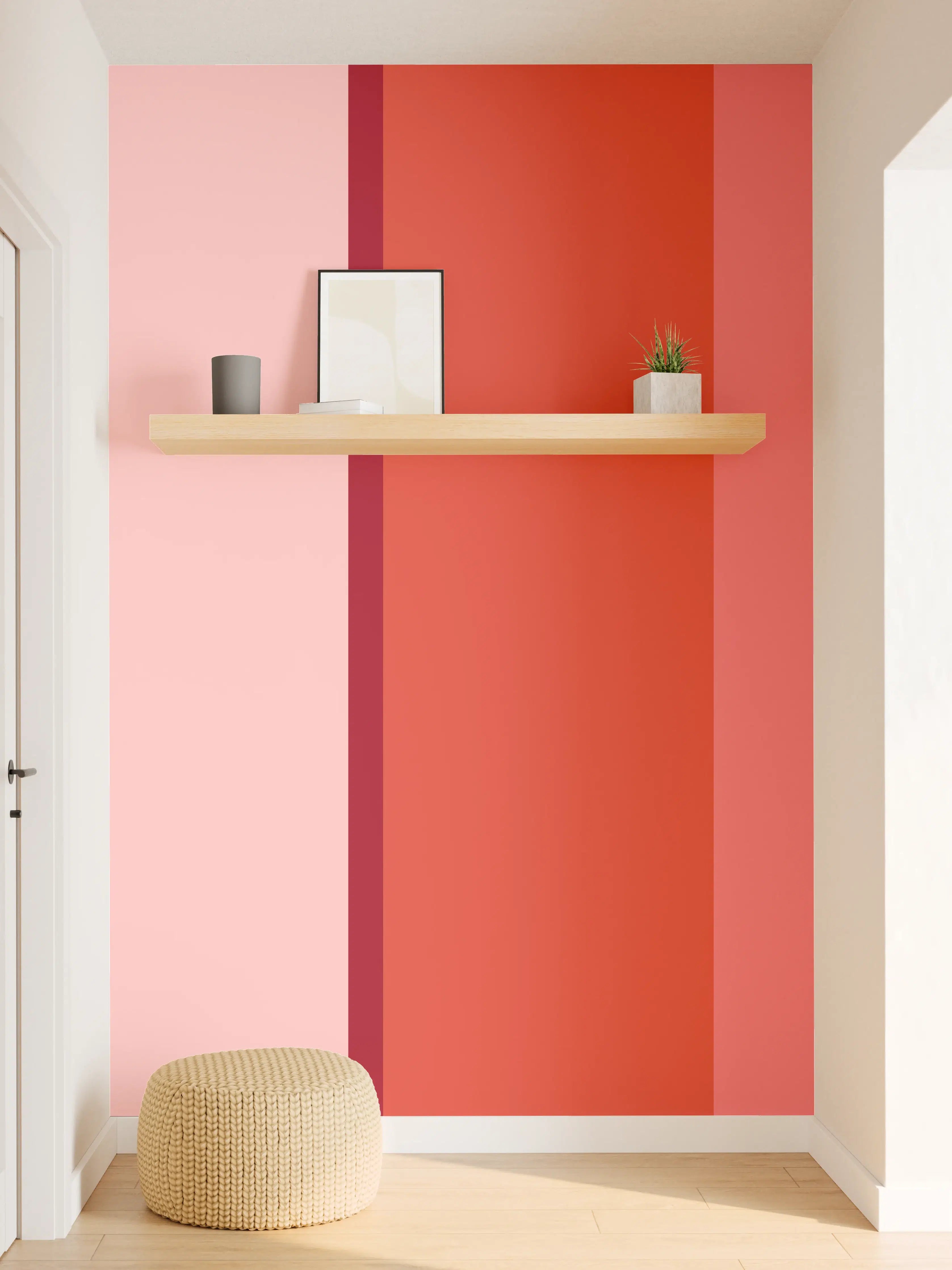 Wandverkleidung Flur - The Reds - Vertical - Tomato