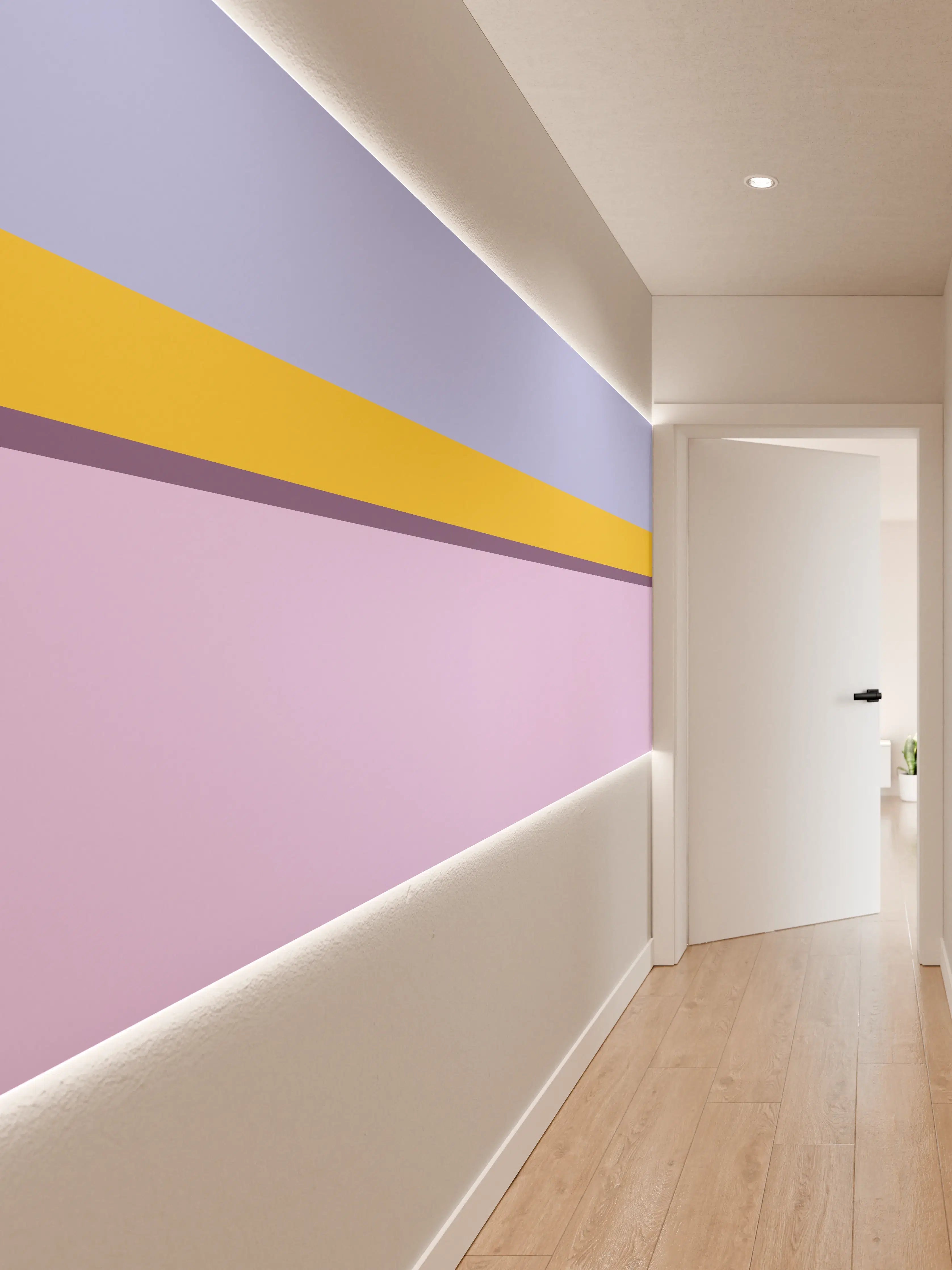 Wandverkleidung Flur - The Springs - Horizontal - Lilac