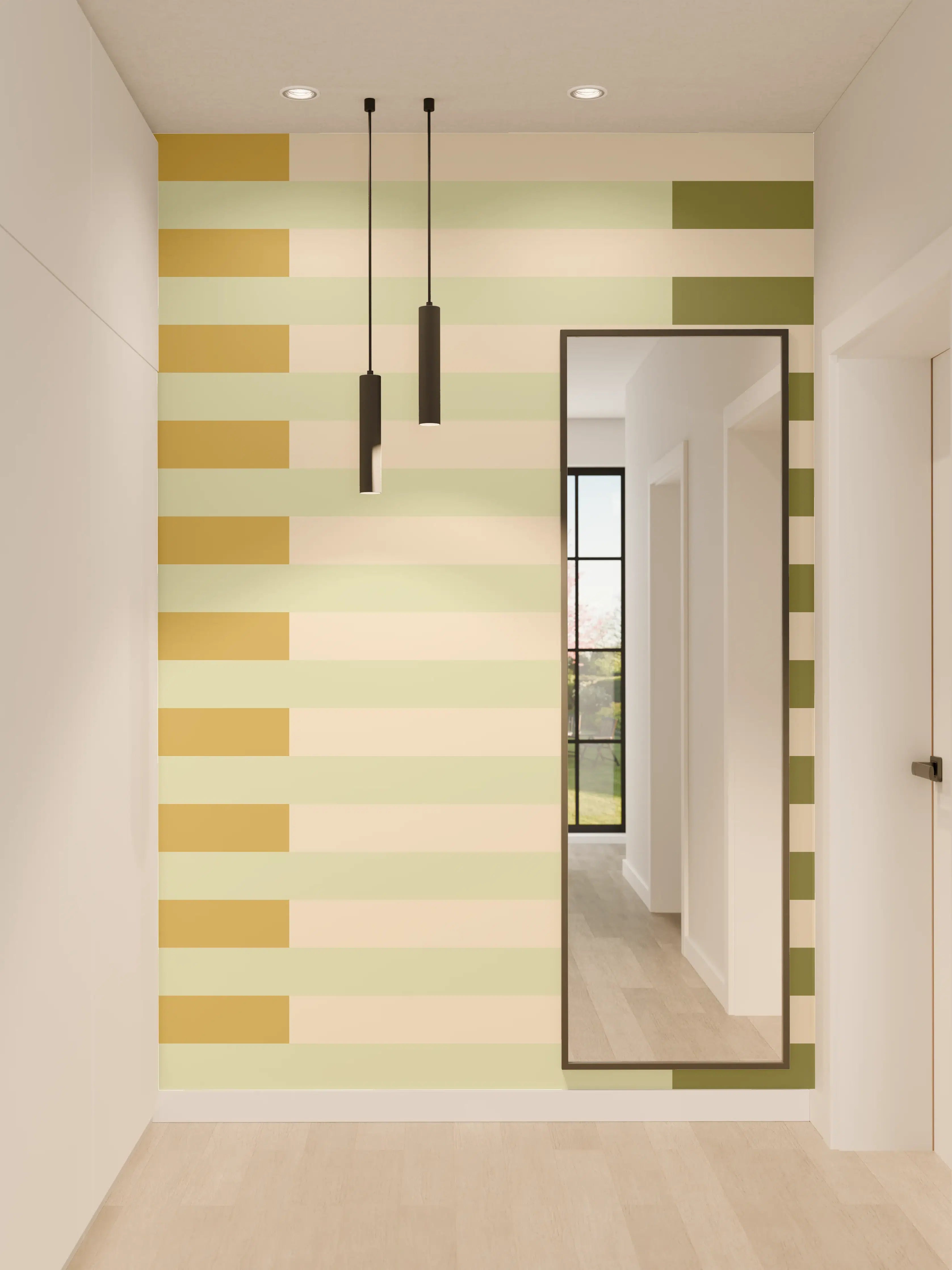 Wandverkleidung Flur - The Springs - Multy Stripes - Birch