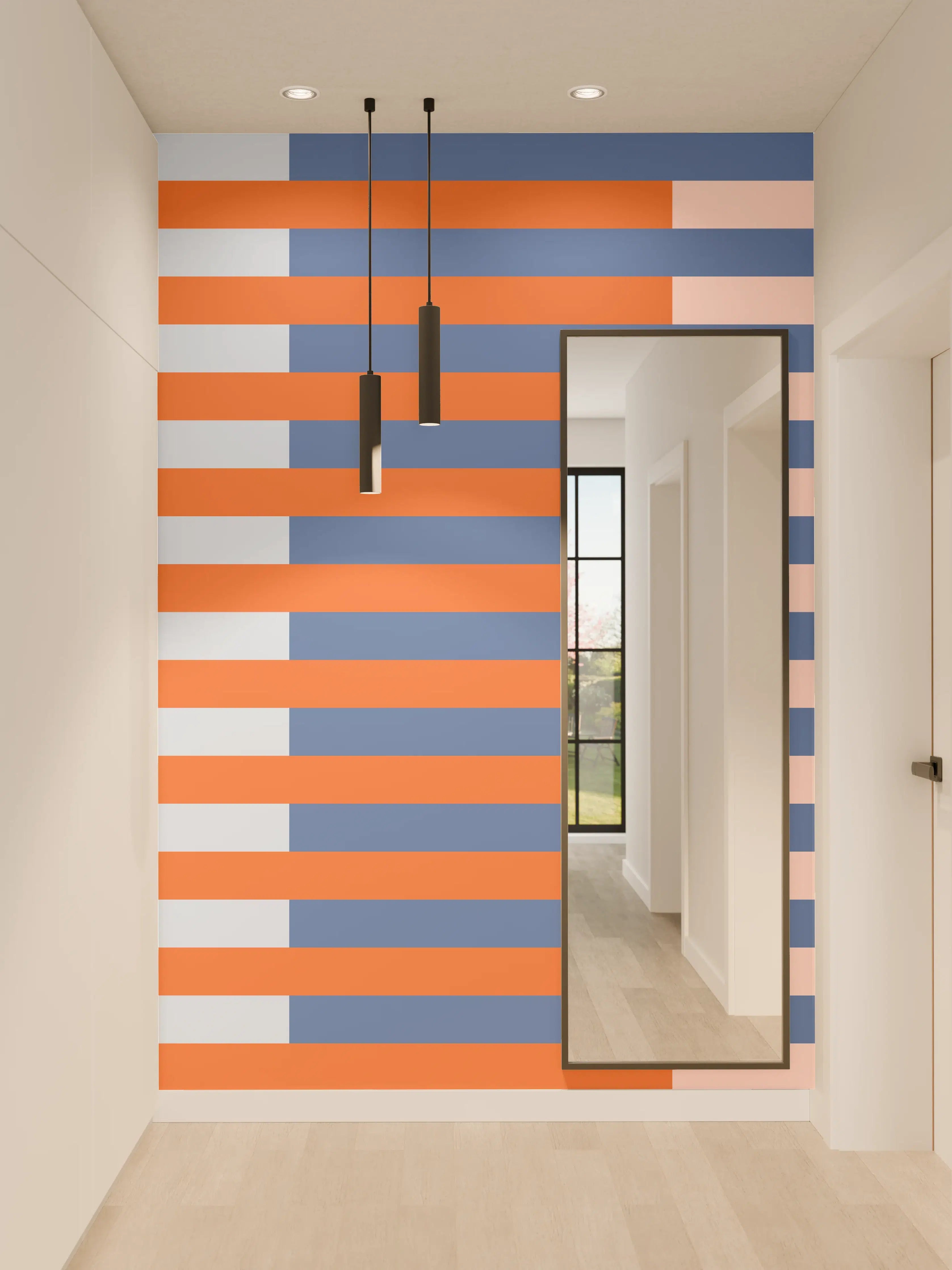 Wandverkleidung Flur - The Springs - Multy Stripes - Crocus
