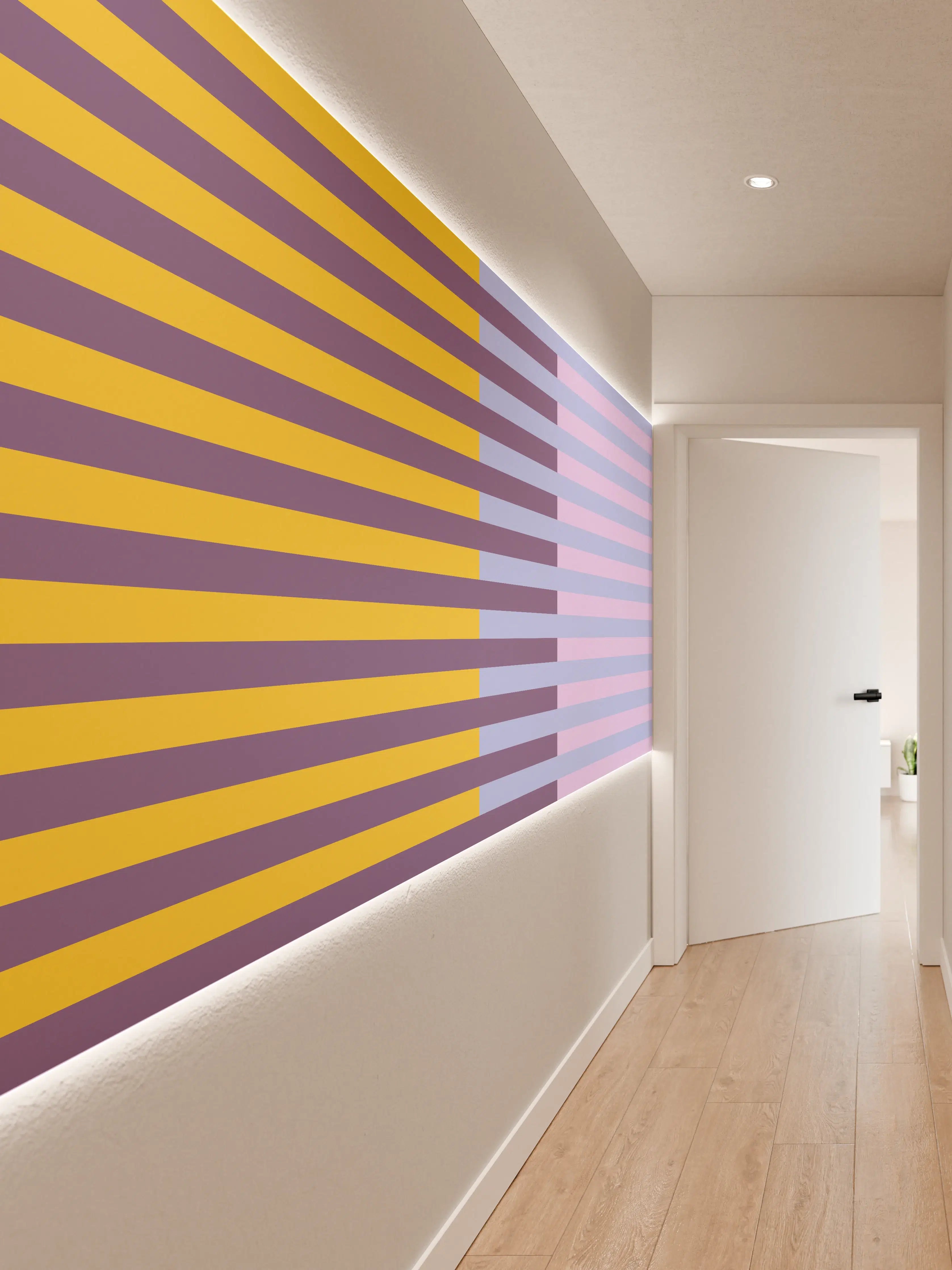 Wandverkleidung Flur - The Springs - Multy Stripes - Lilac
