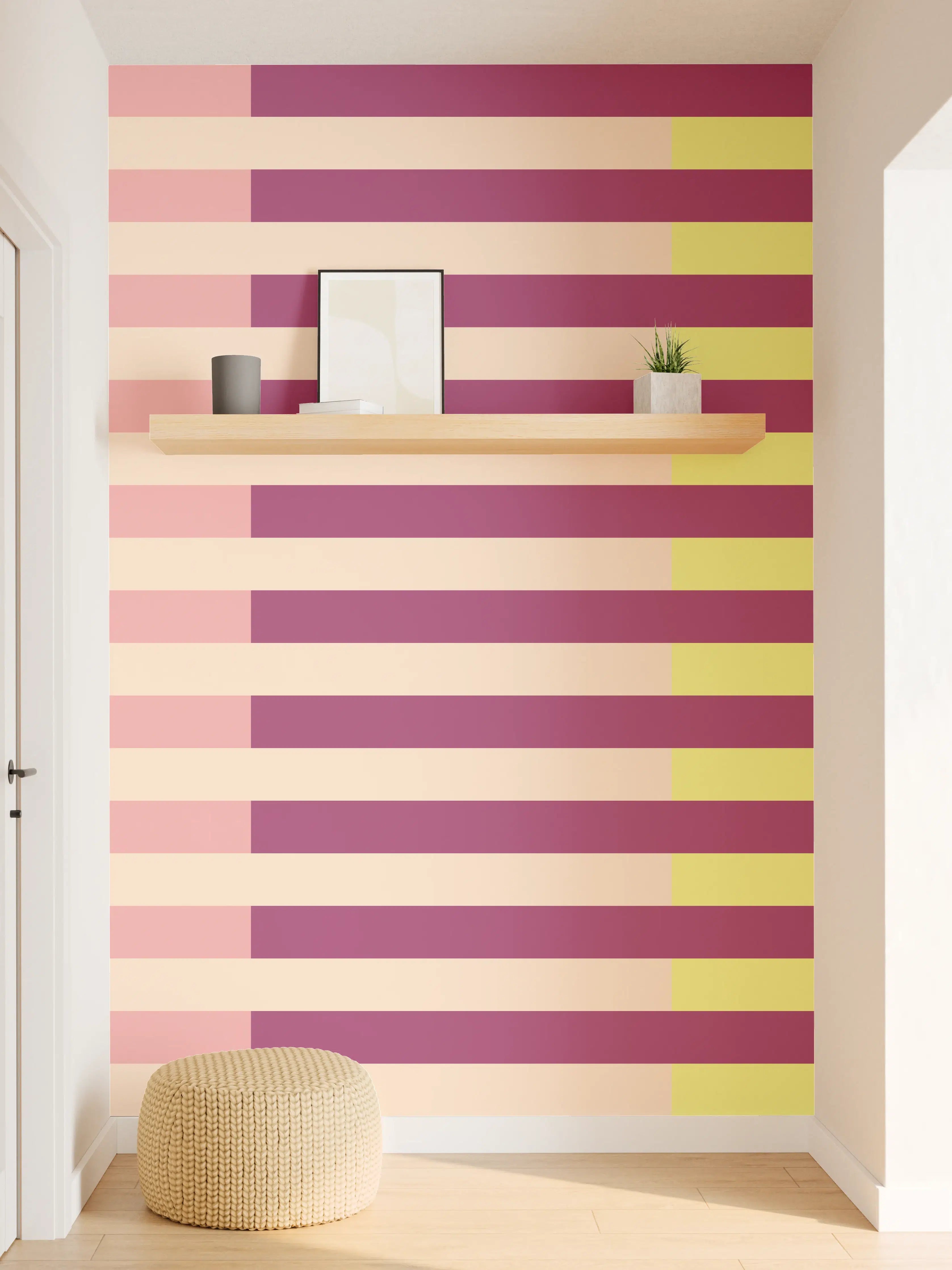 Wandverkleidung Flur - The Springs - Multy Stripes - Tulip