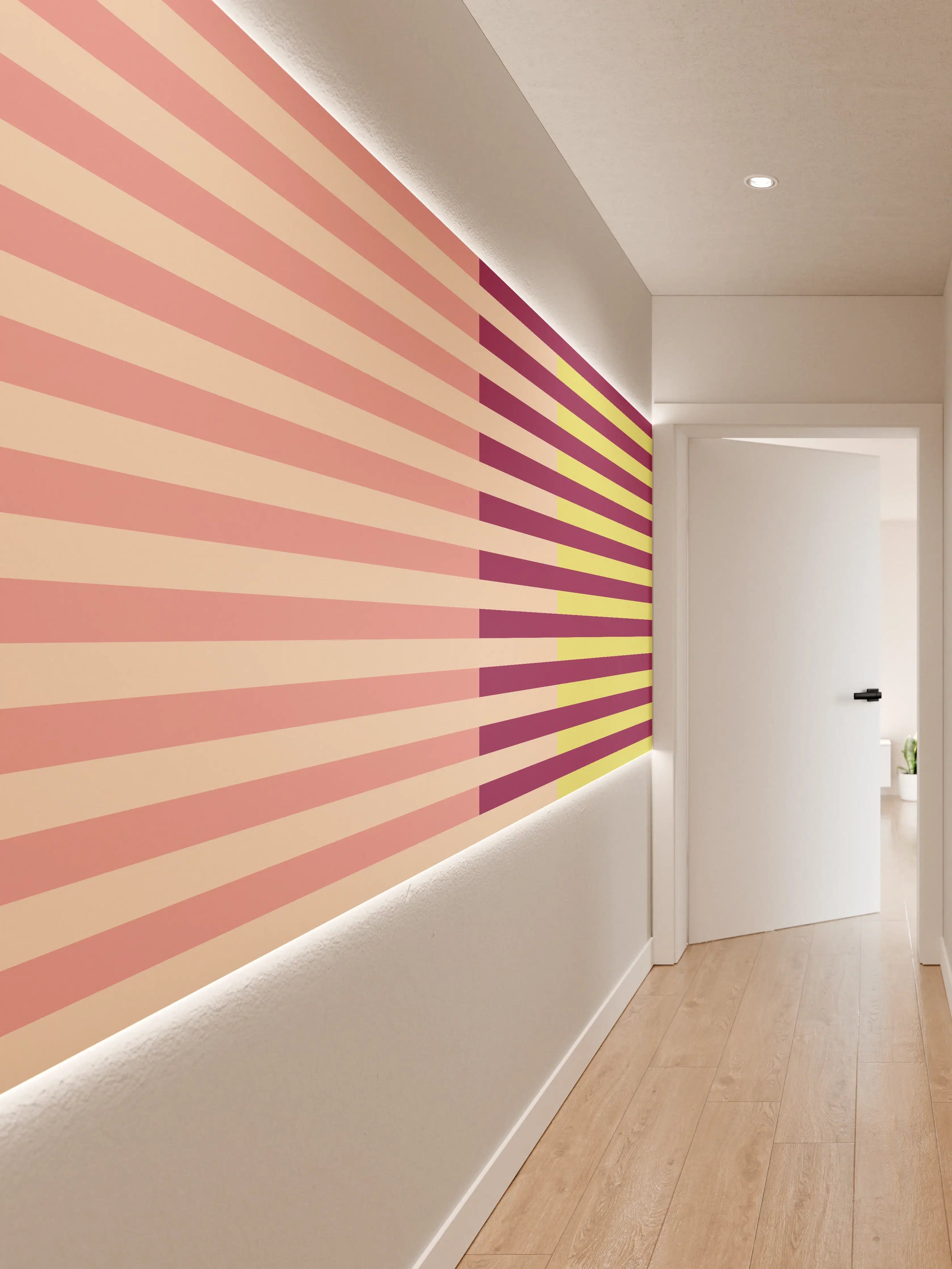 Wandverkleidung Flur - The Springs - Multy Stripes - Tulip
