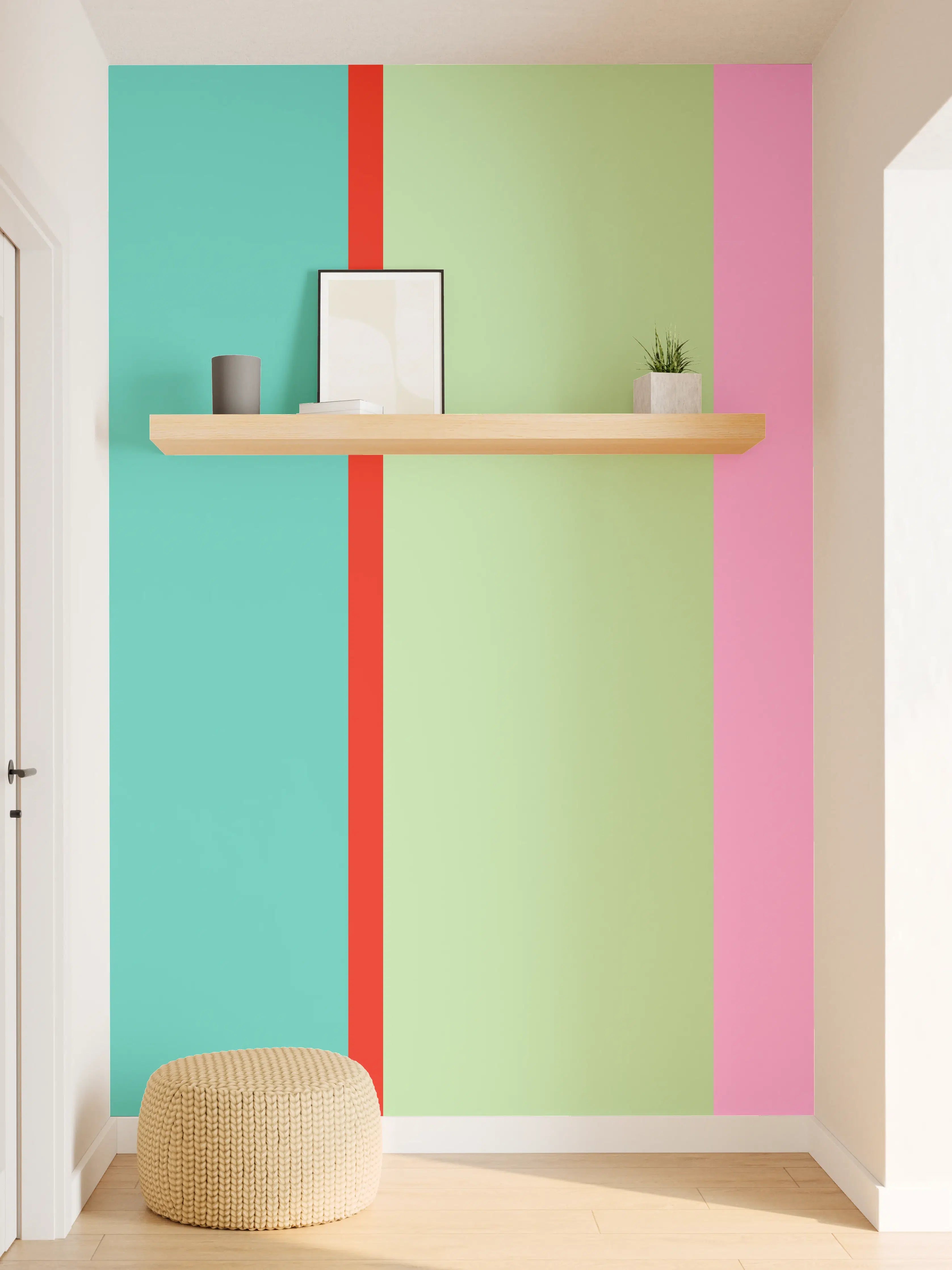 Wandverkleidung Flur - The Springs - Vertikal - Peony