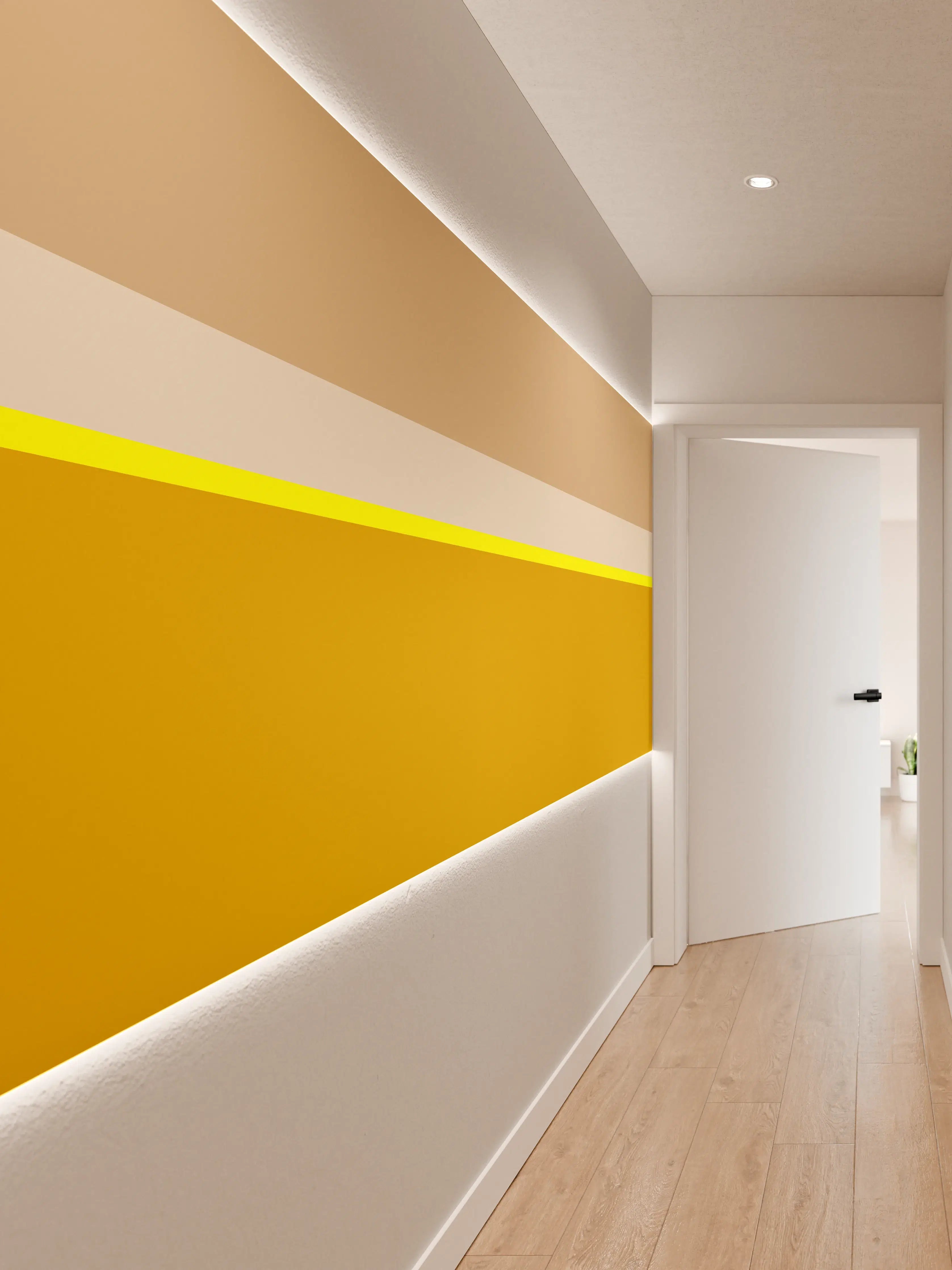 Wandverkleidung Flur - The Yellows - Horizontal - Buttercup