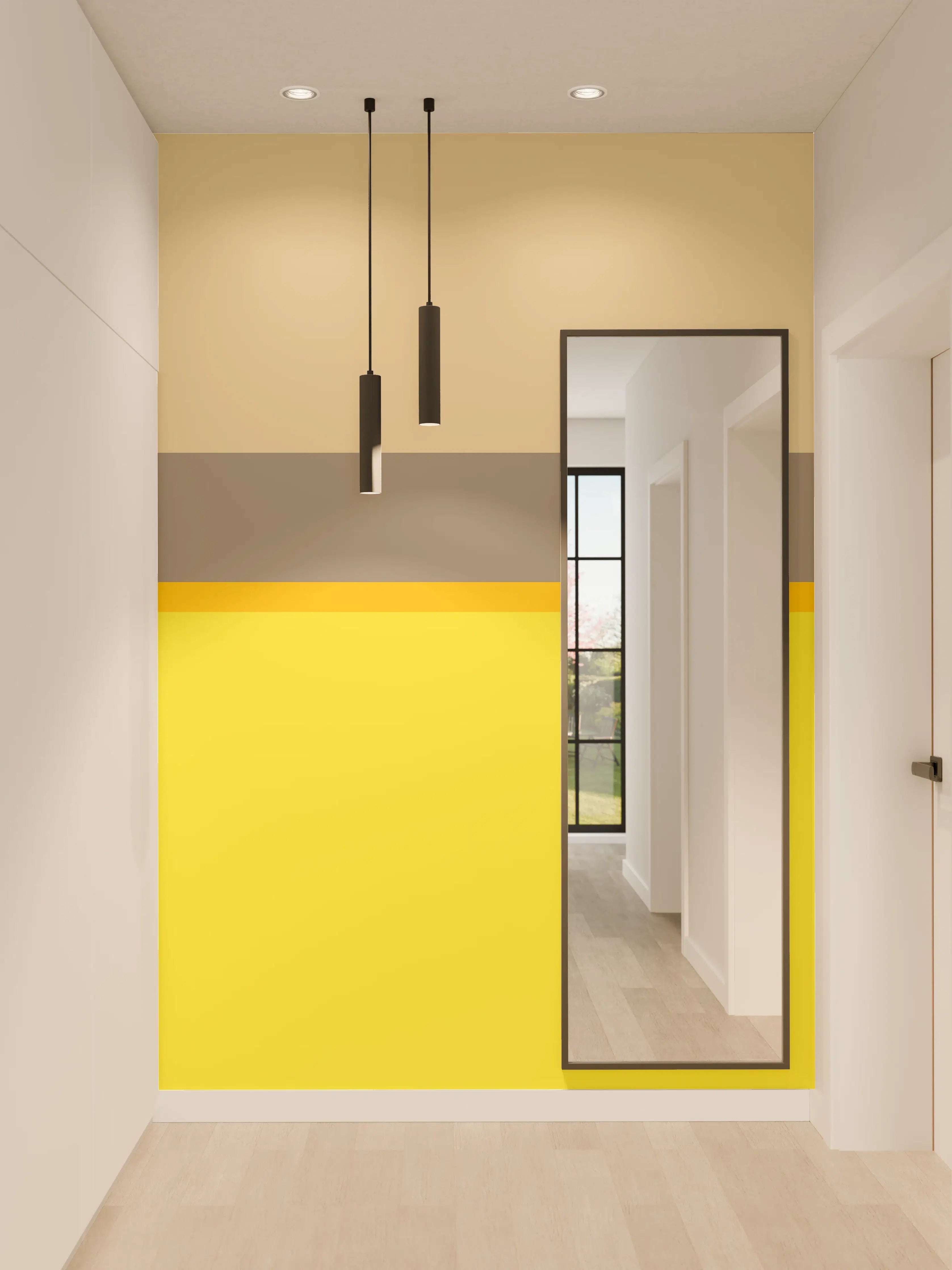 Wandverkleidung Flur - The Yellows - Horizontal - Honey