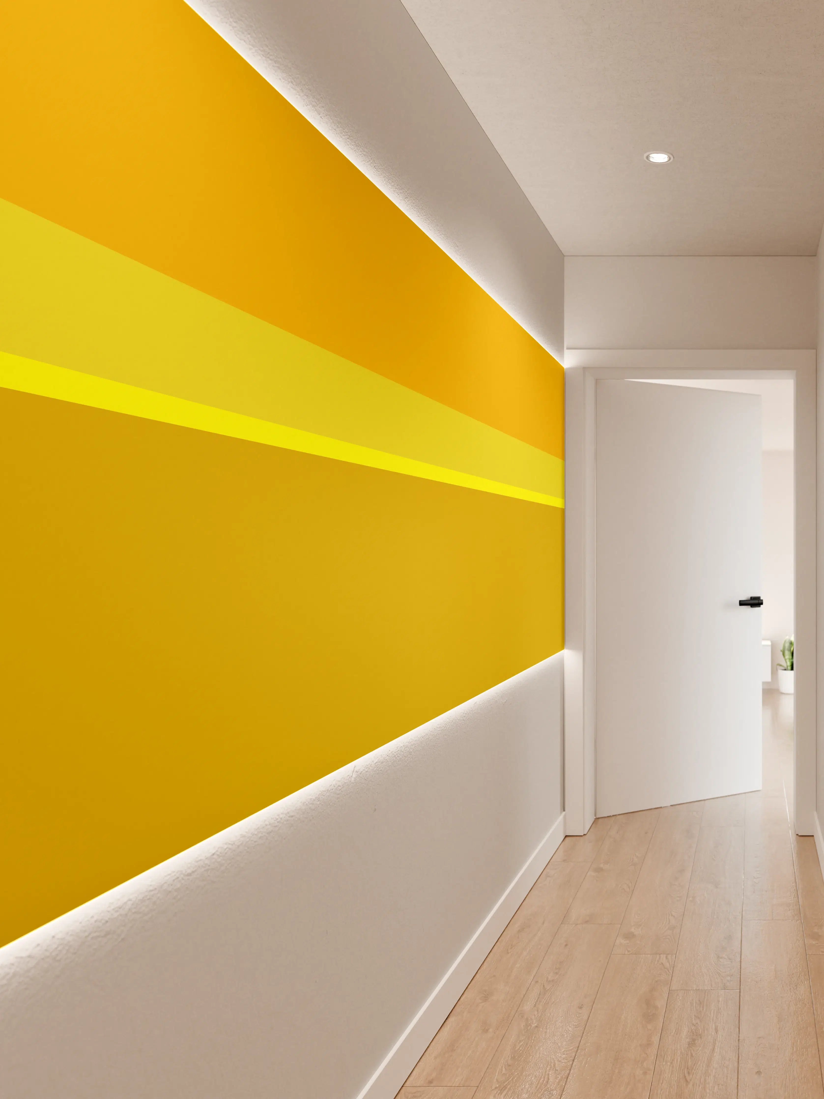 Wandverkleidung Flur - The Yellows - Horizontal - Lemon