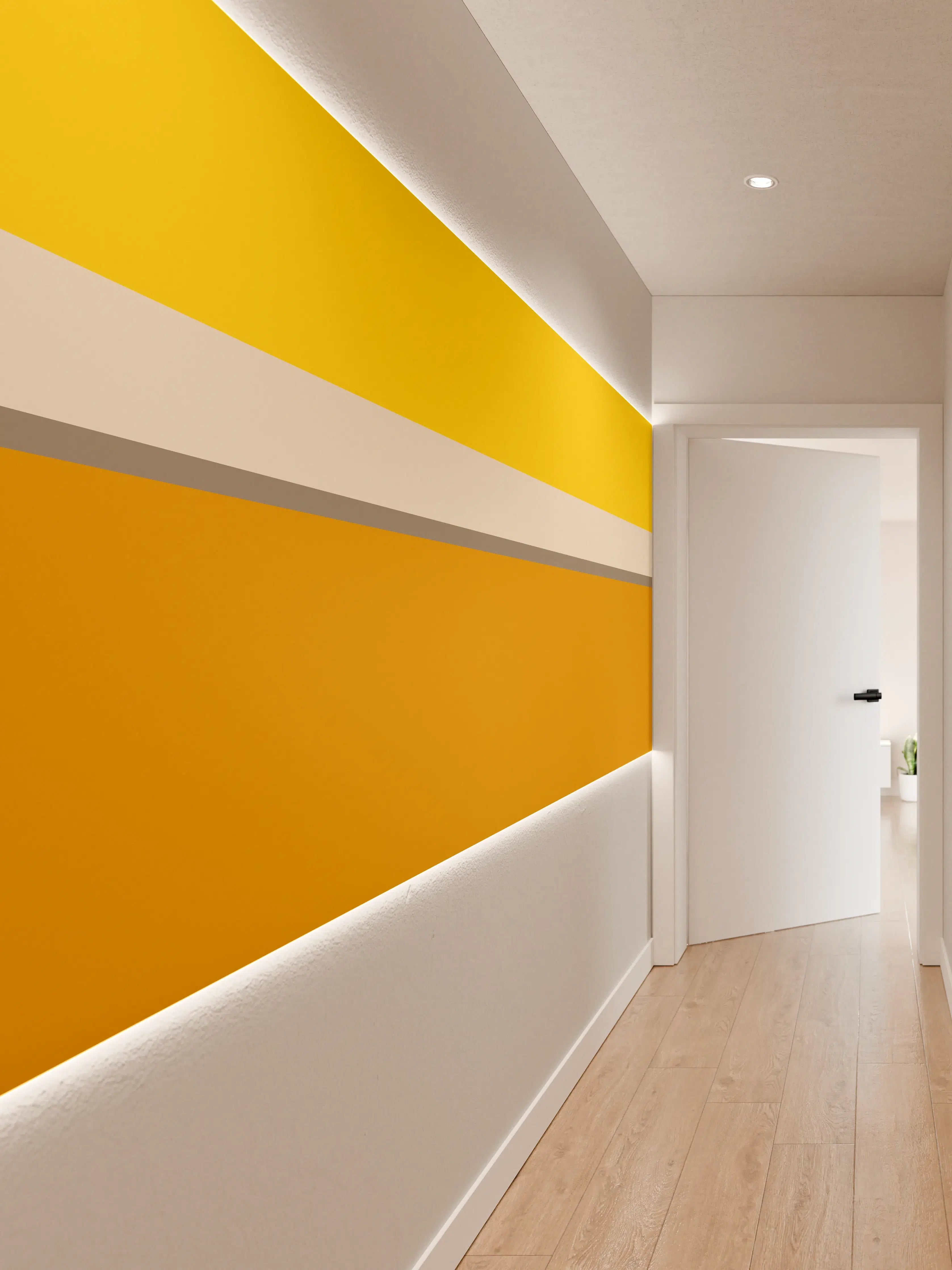 Wandverkleidung Flur - The Yellows - Horizontal - Saffron