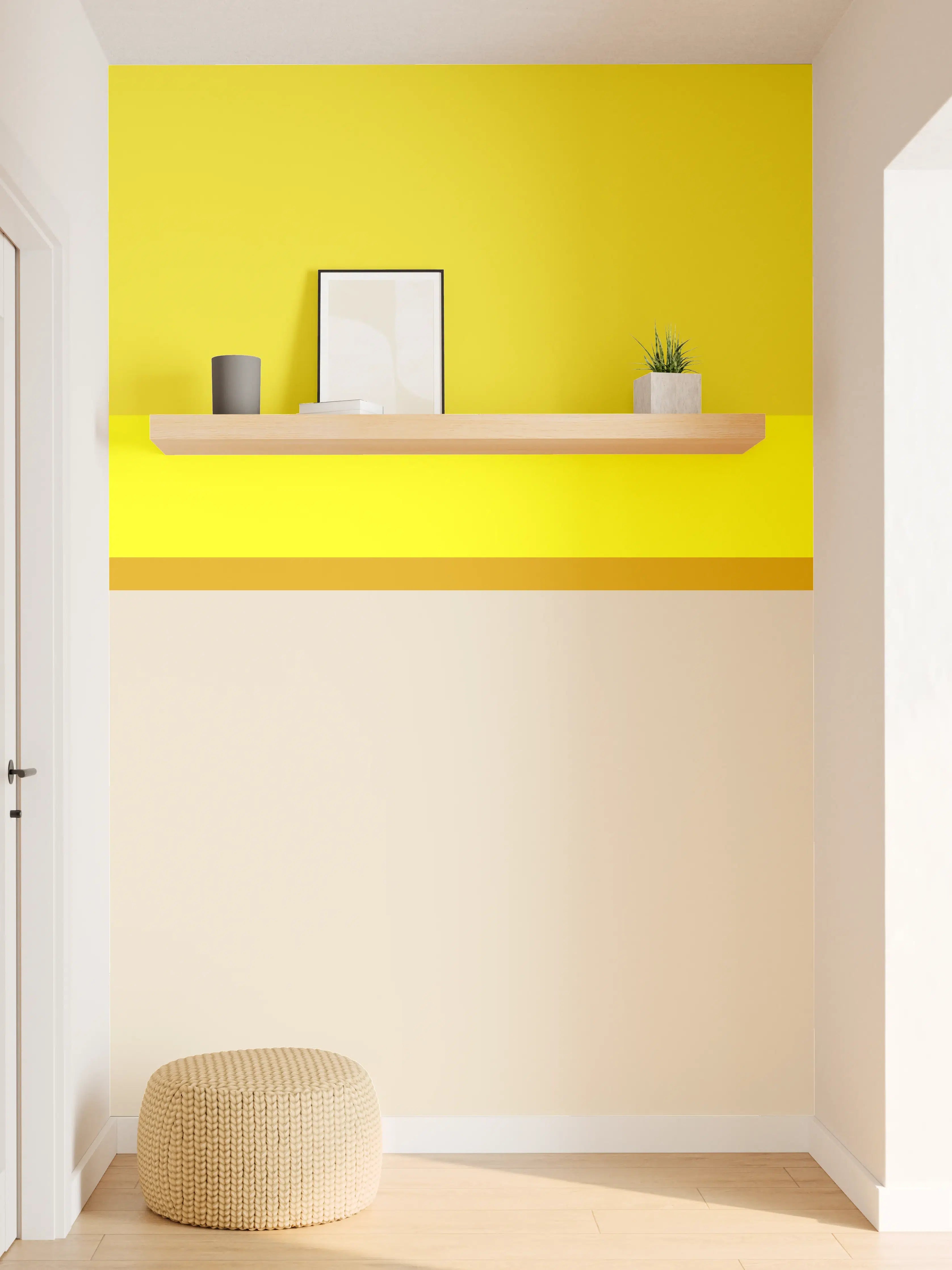 Wandverkleidung Flur - The Yellows - Horizontal - Vanilla