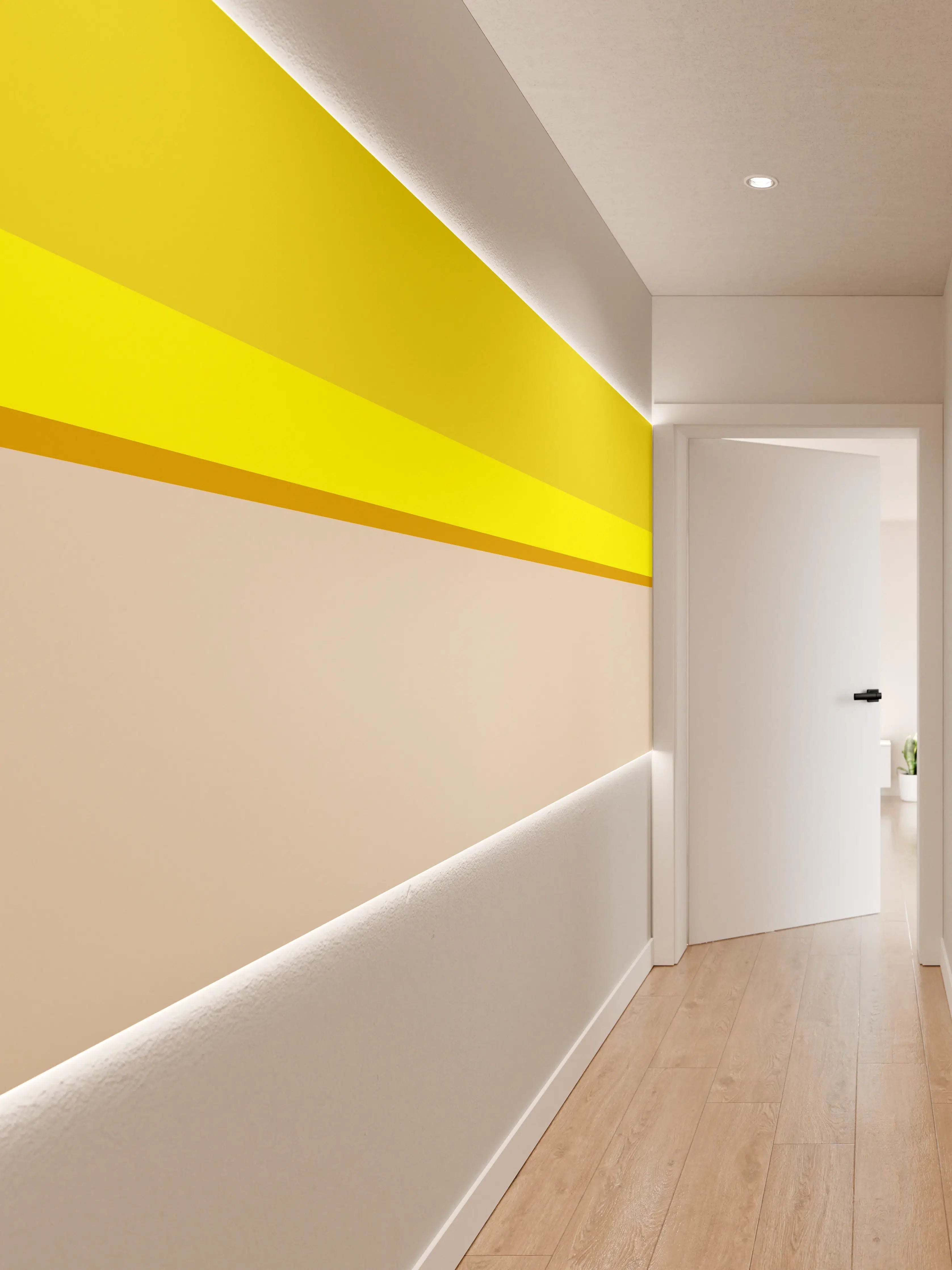 Wandverkleidung Flur - The Yellows - Horizontal - Vanilla