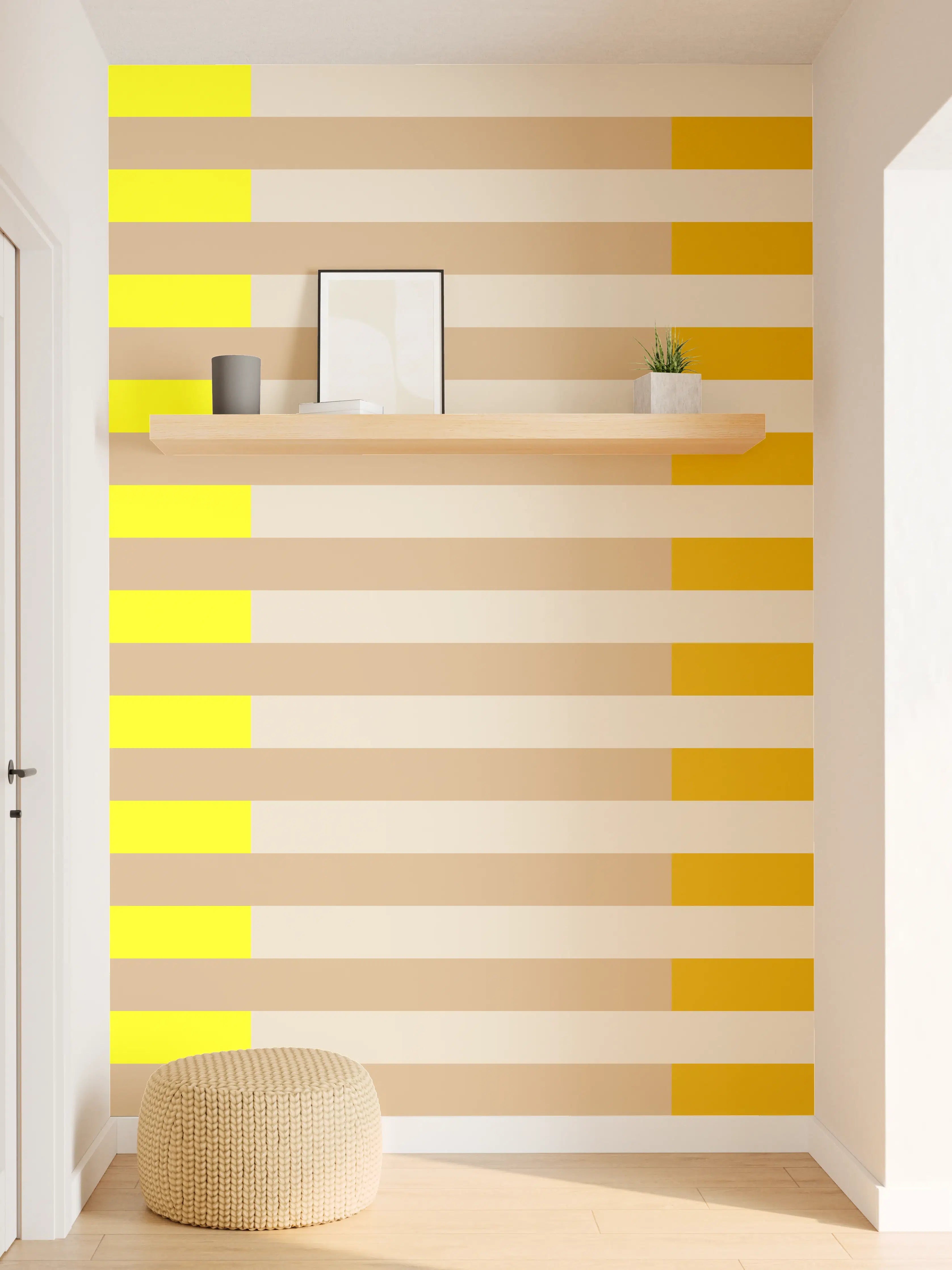 Wandverkleidung Flur - The Yellows - Multy Stripes - Buttercup
