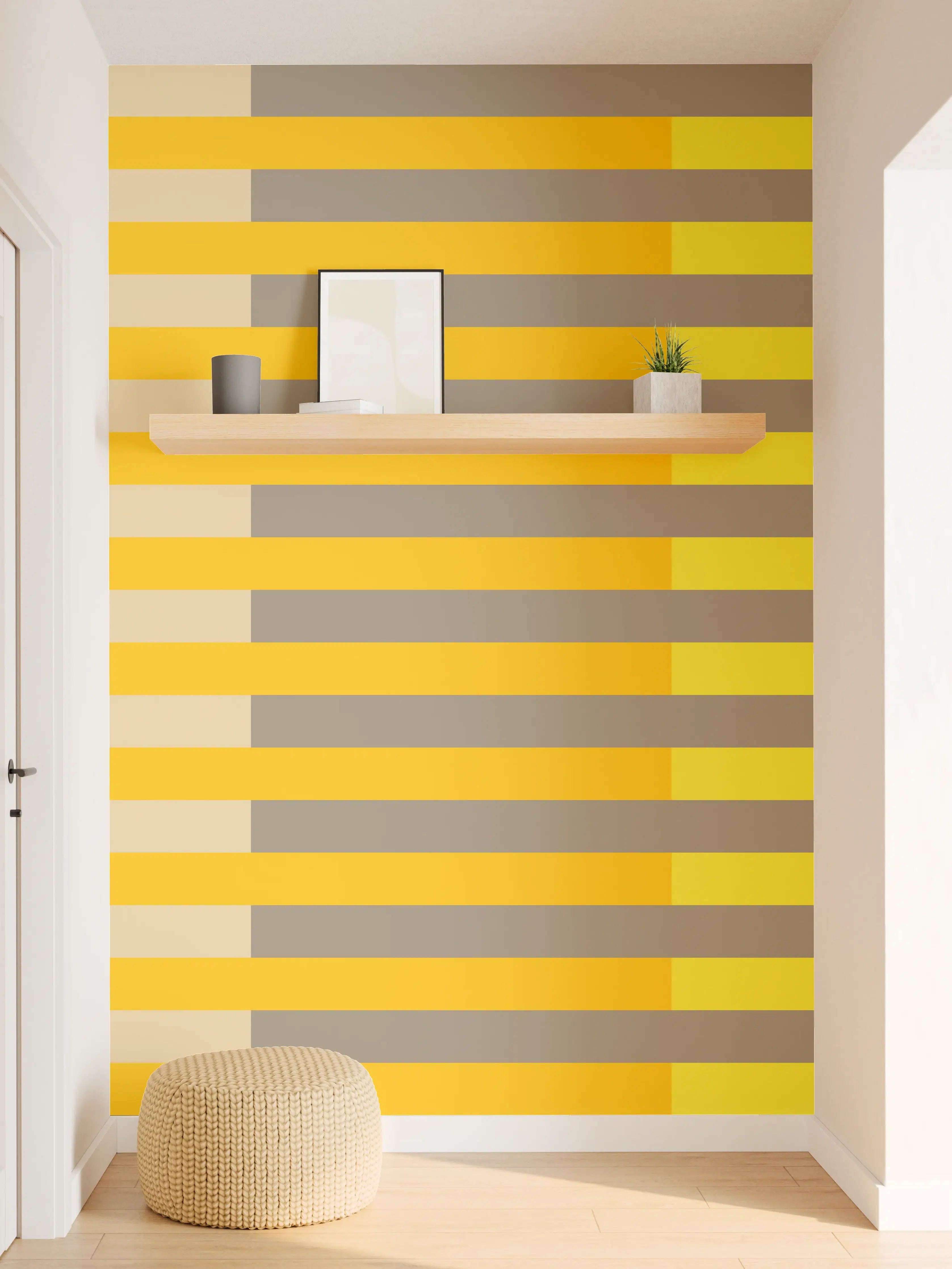 Wandverkleidung Flur - The Yellows - Multy Stripes - Honey