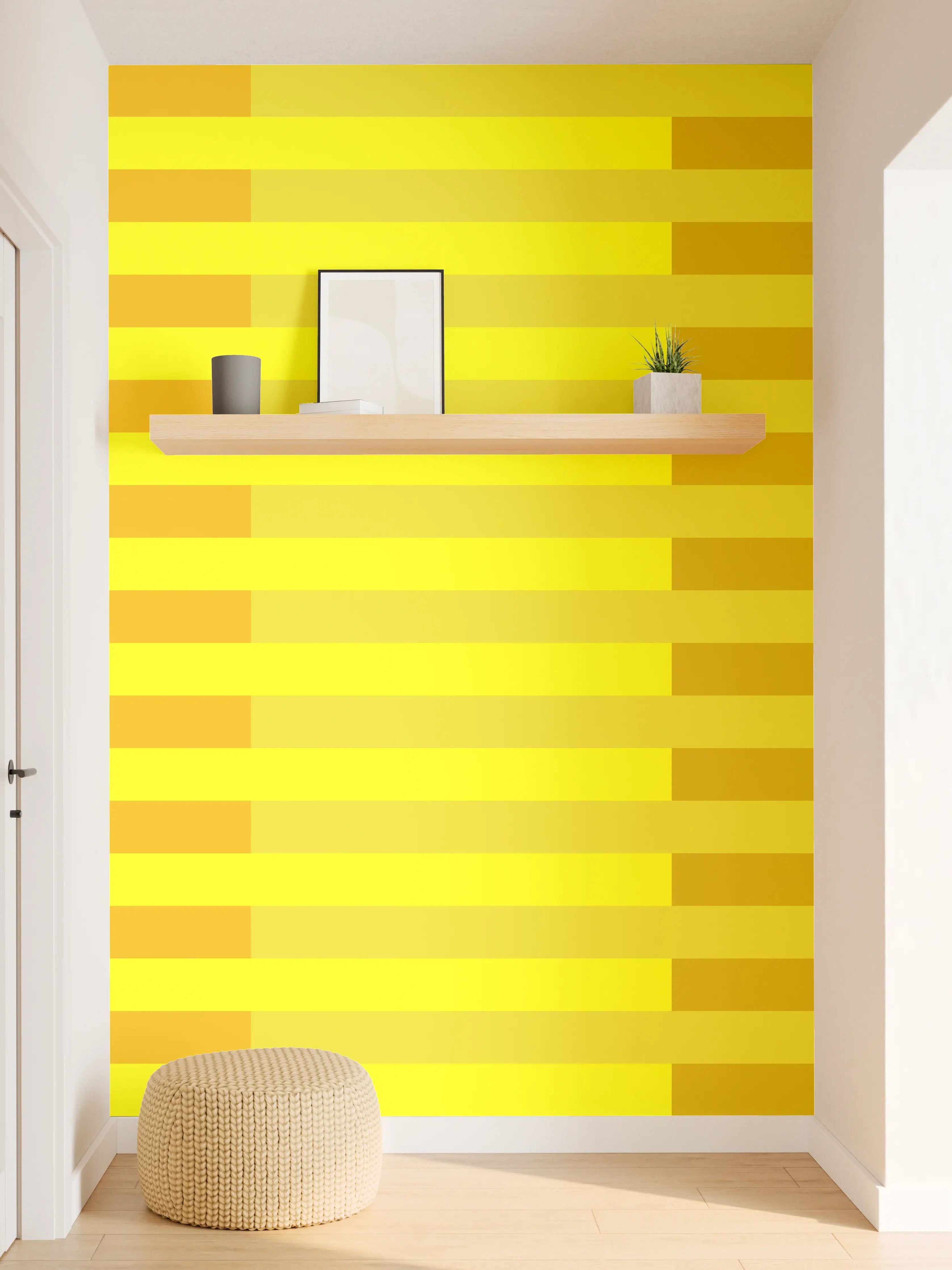 Wandverkleidung Flur - The Yellows - Multy Stripes - Lemon