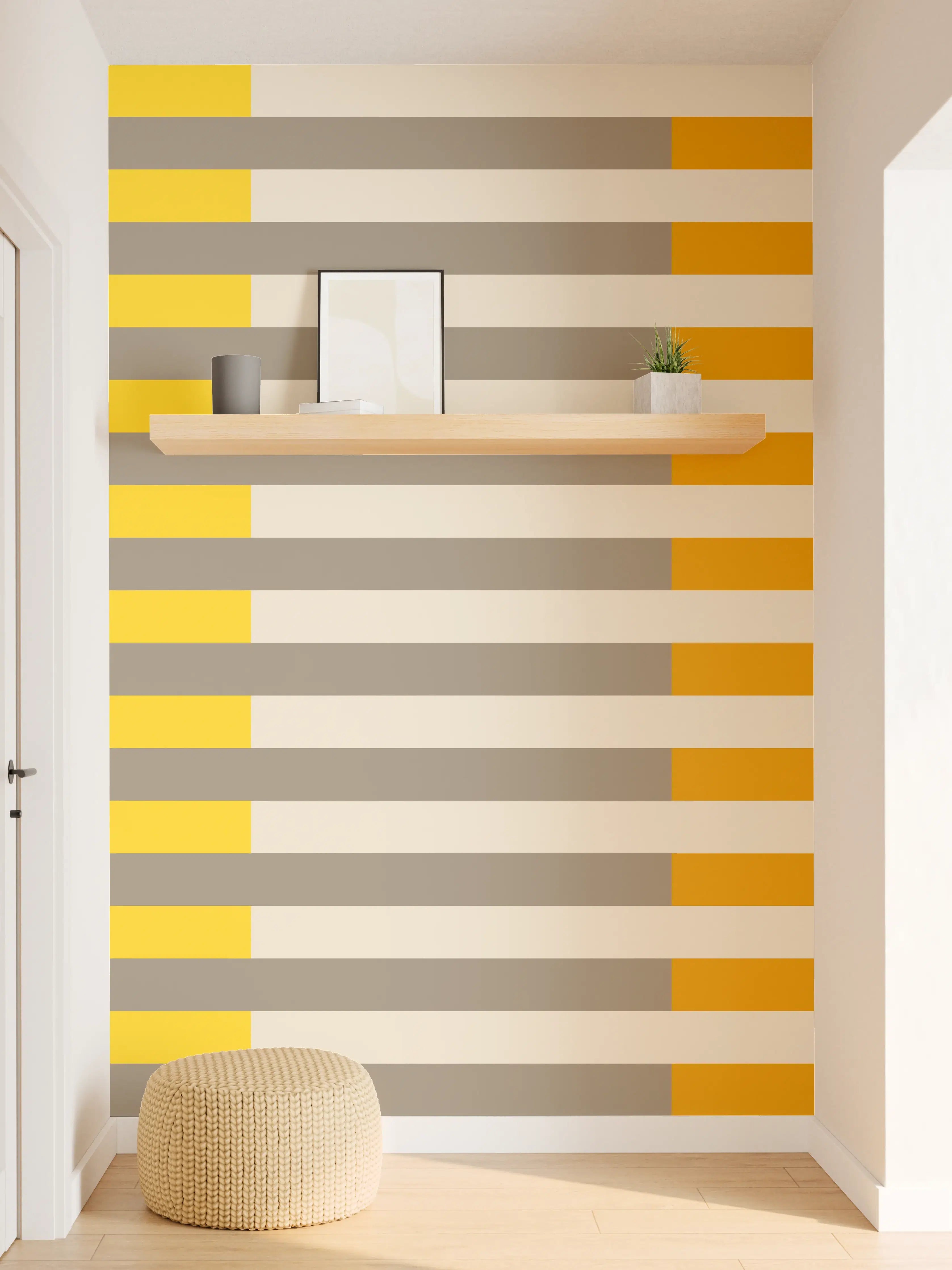 Wandverkleidung Flur - The Yellows - Multy Stripes - Saffron