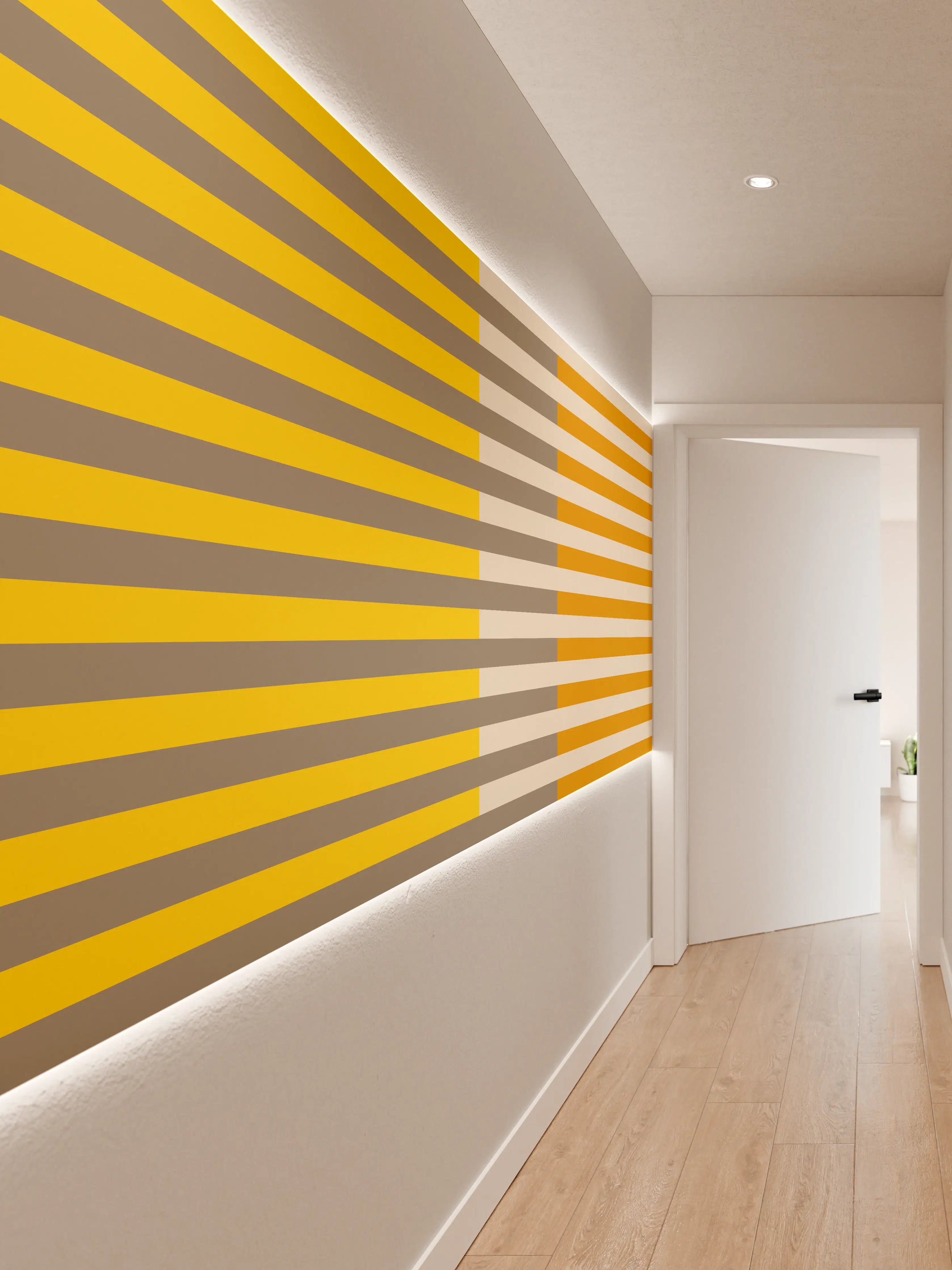 Wandverkleidung Flur - The Yellows - Multy Stripes - Saffron