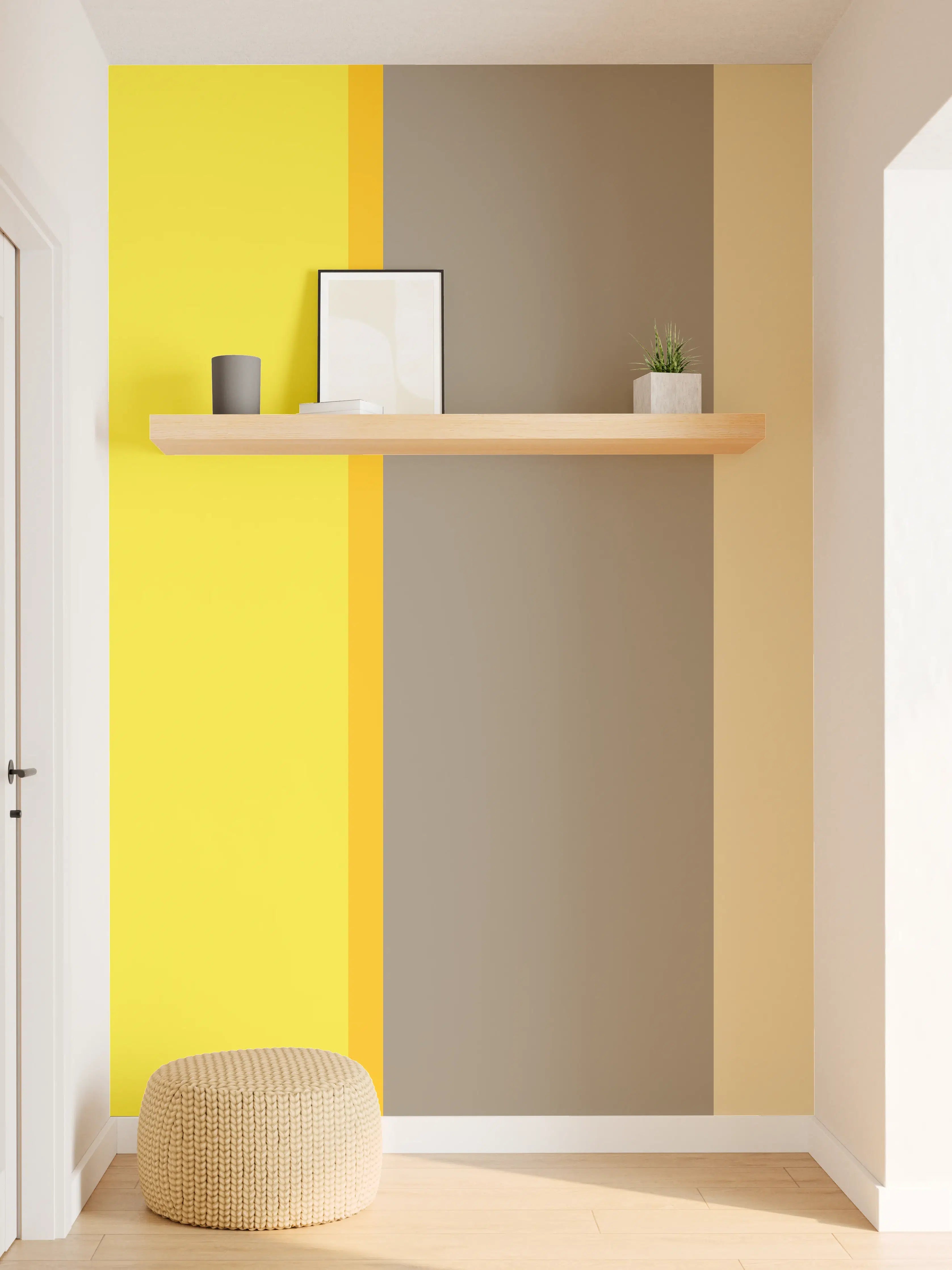 Wandverkleidung Flur - The Yellows - Vertical - Honey