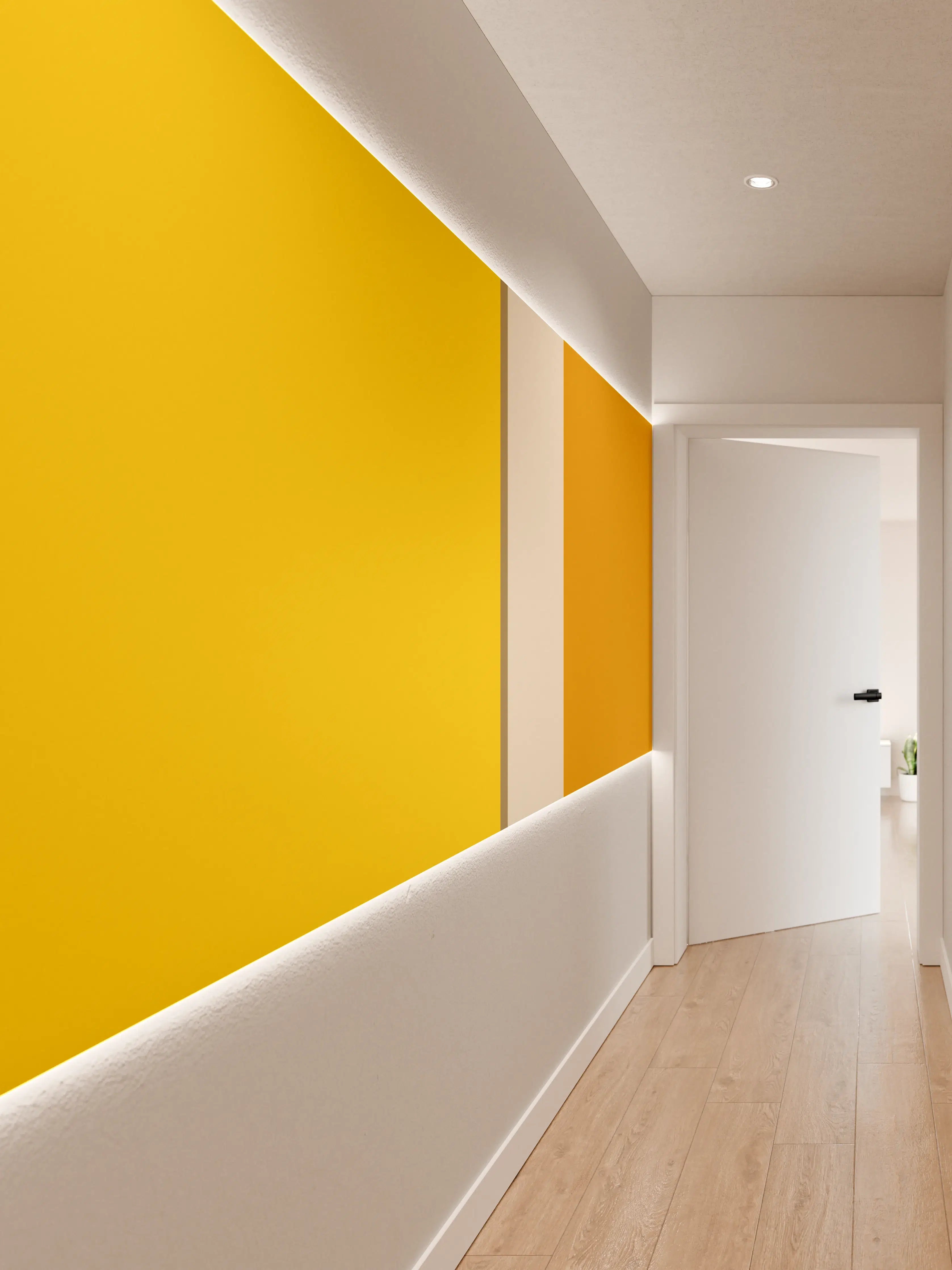 Wandverkleidung Flur - The Yellows - Vertical - Saffron