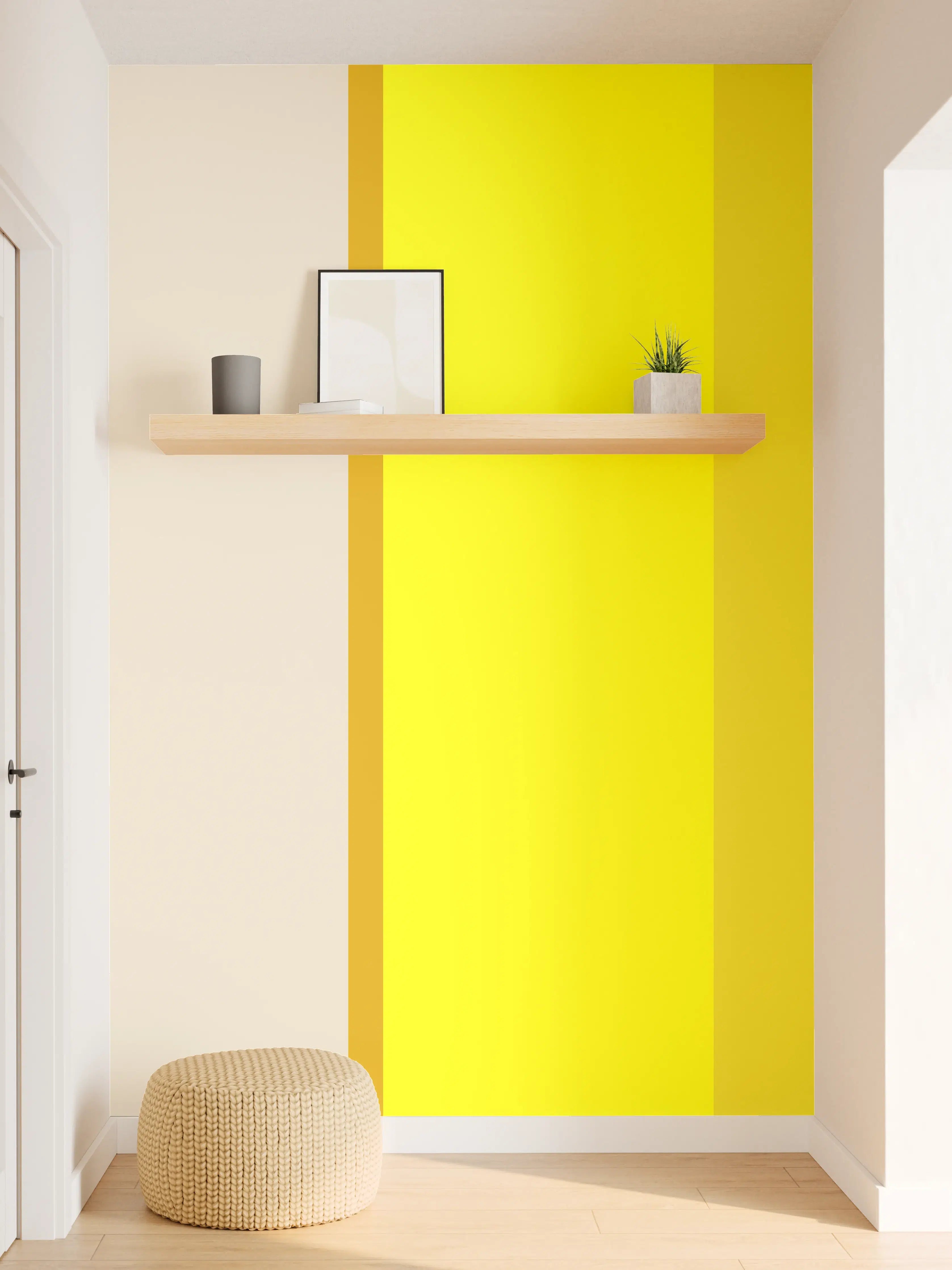 Wandverkleidung Flur - The Yellows - Vertical - Vanilla