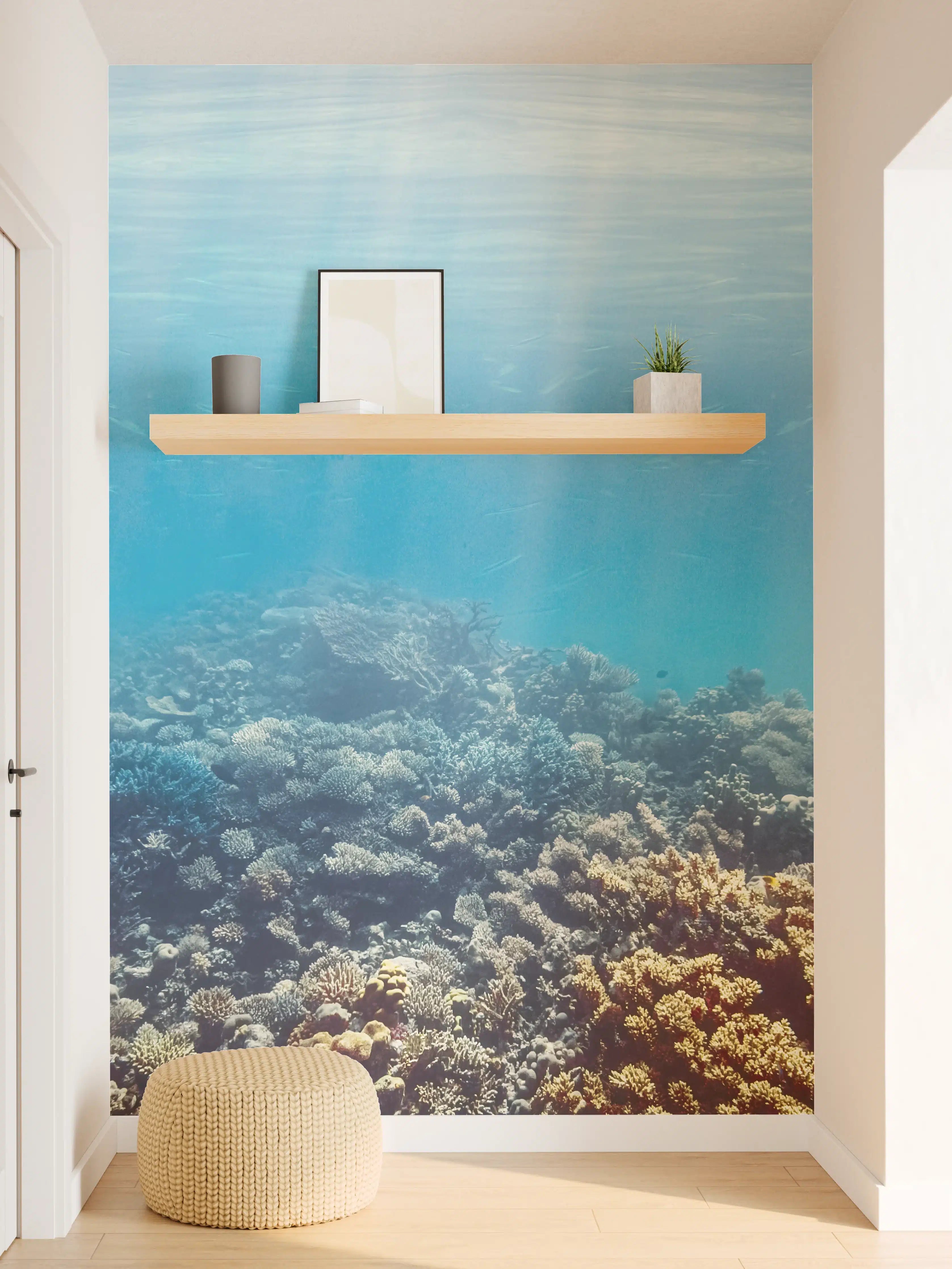 Wandverkleidung Flur - Unterwasser-Korallenriff im Roten Meer