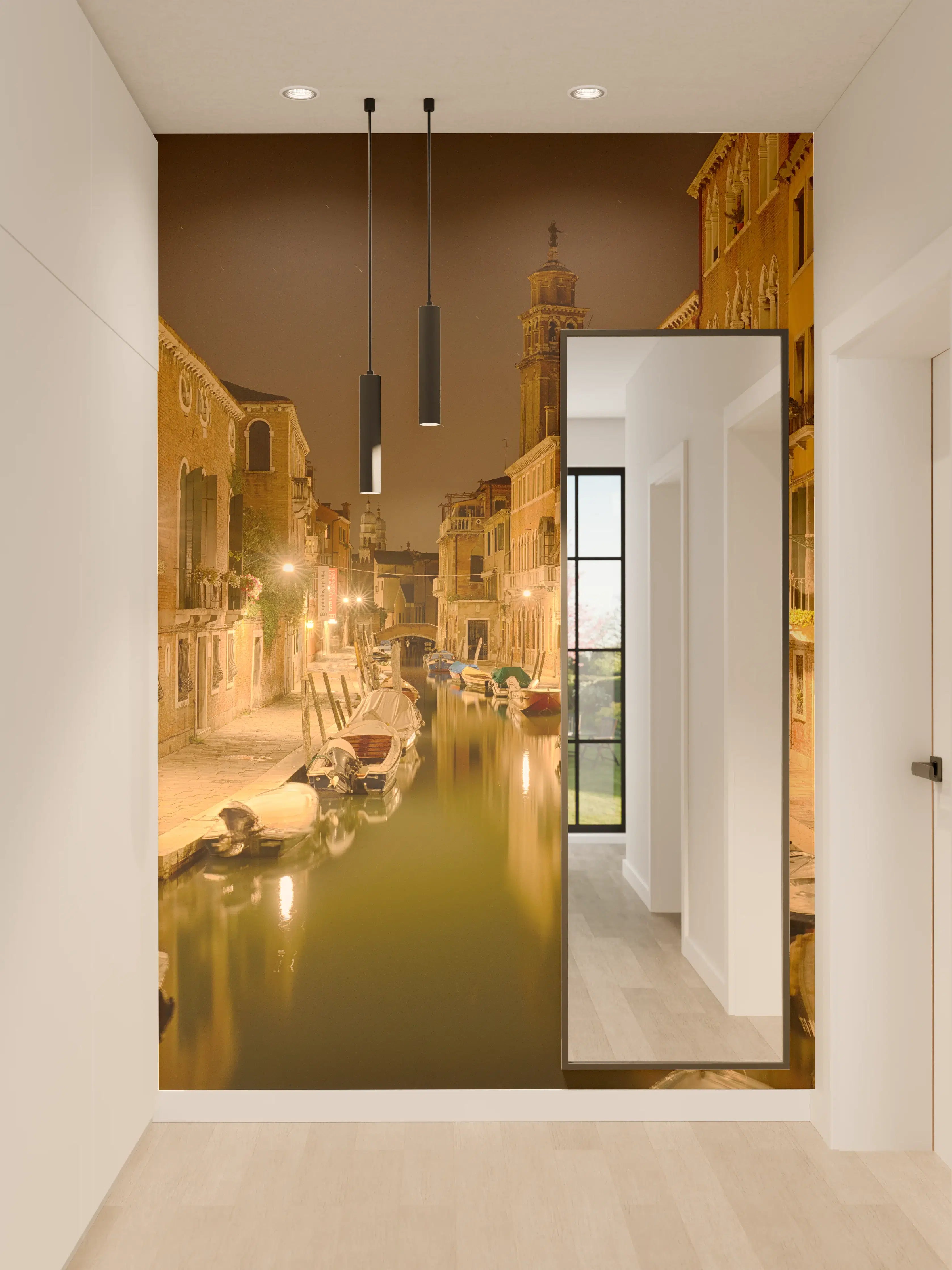 Wandverkleidung Flur - Venedig - Venezia in Nacht 1