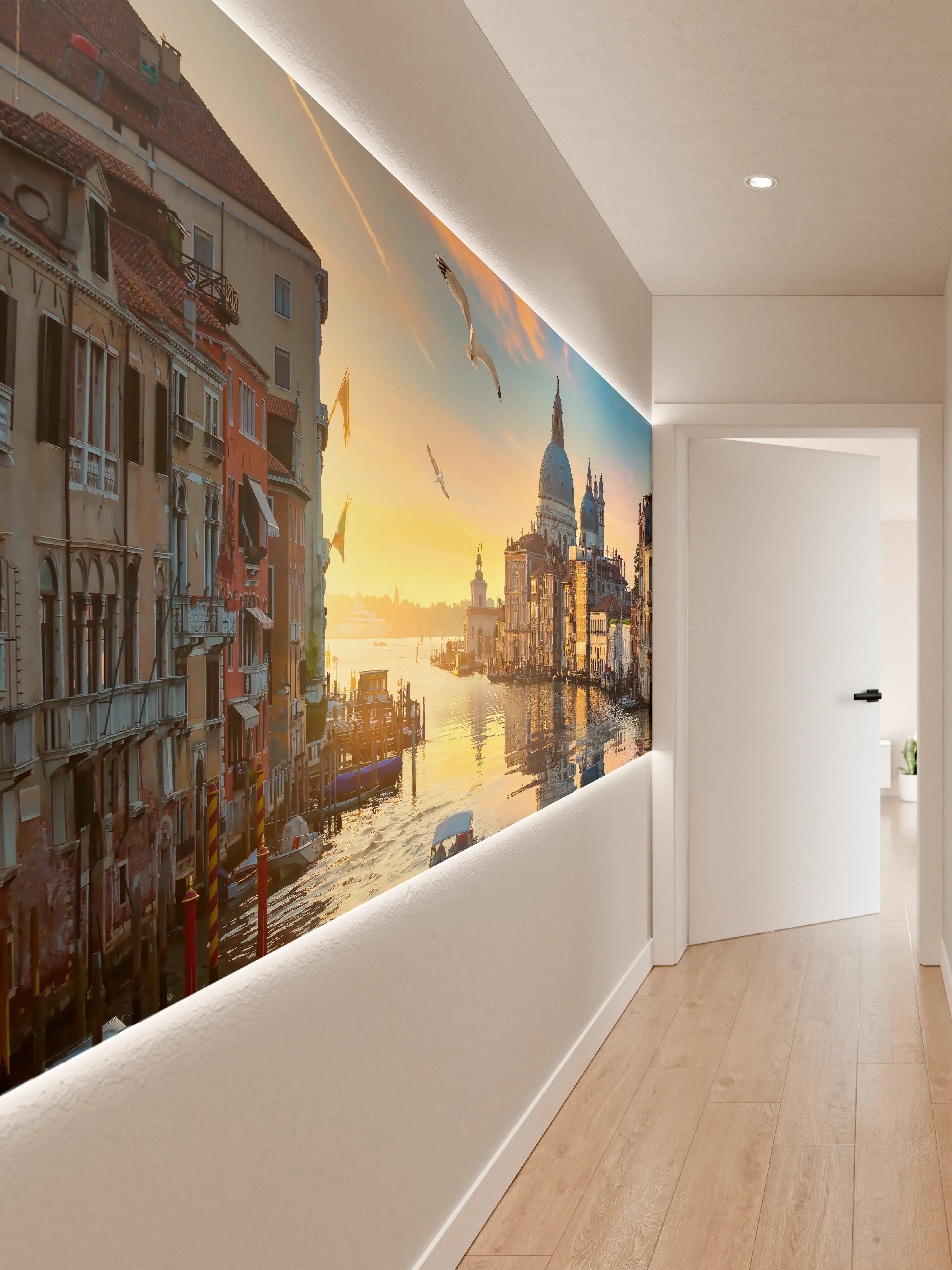 Wandverkleidung Flur - Venetian Sunset Panorama