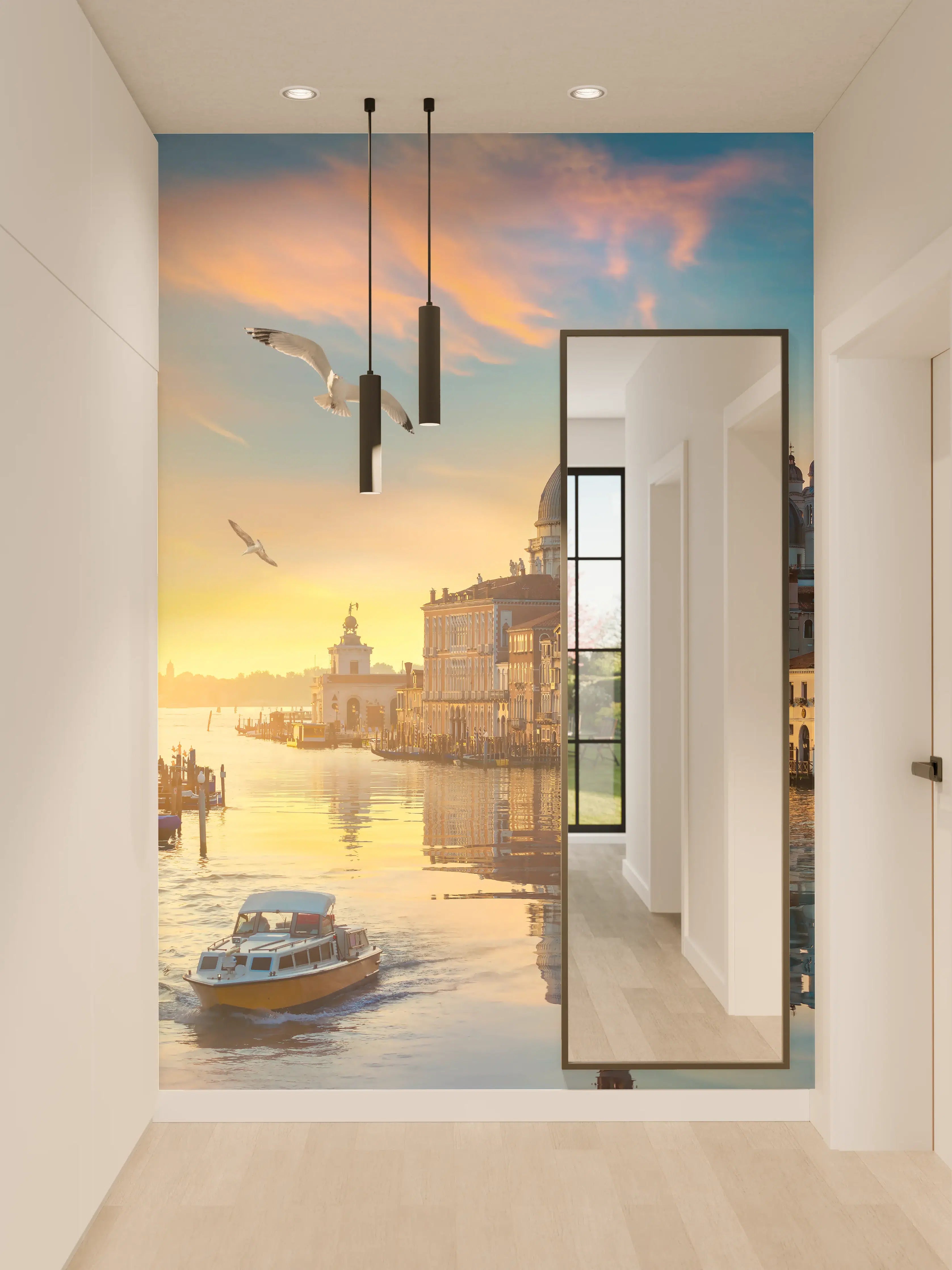 Wandverkleidung Flur - Venetian Sunset Panorama