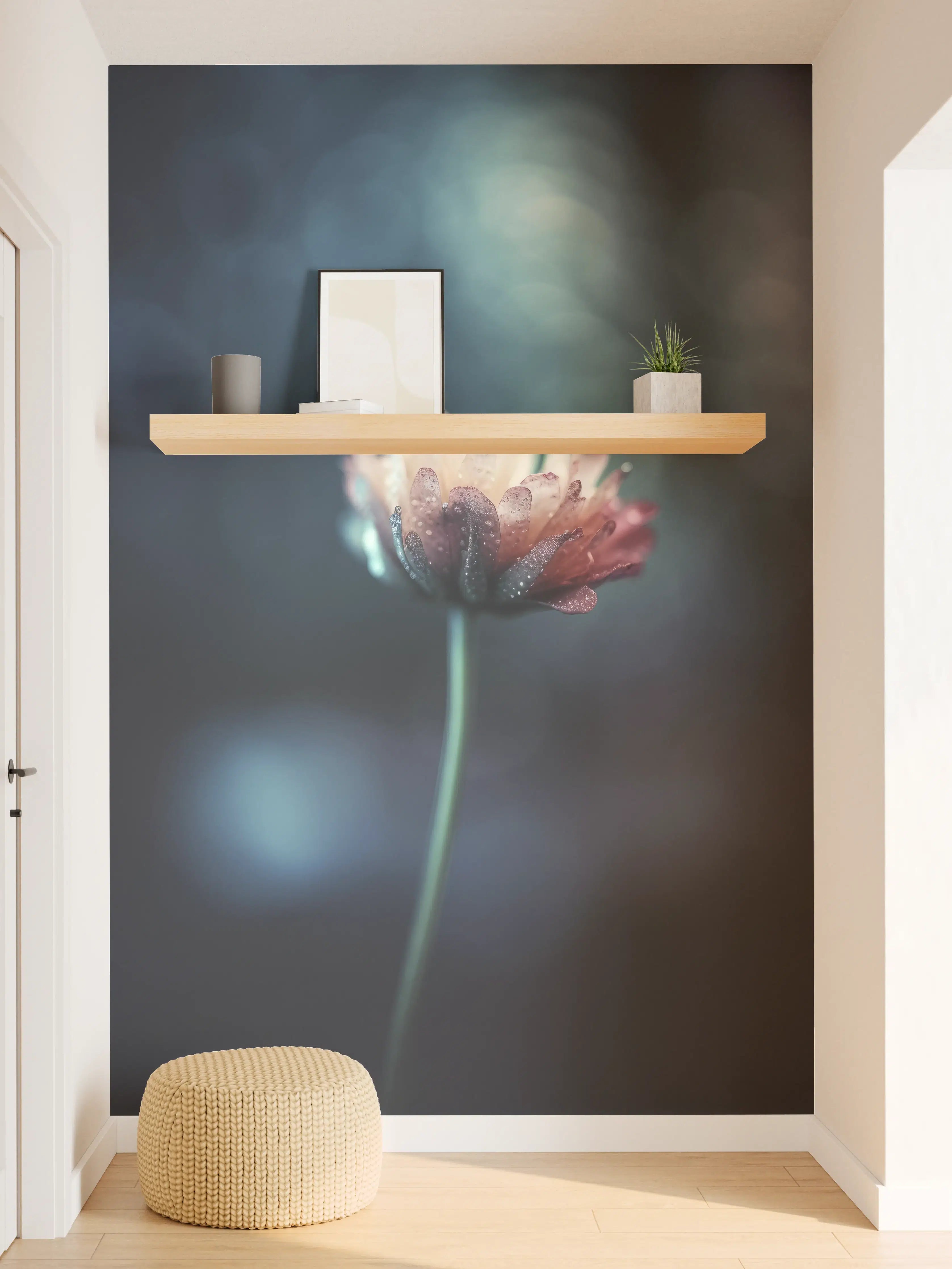 Wandverkleidung Flur - Verträumte Blumenfotografie mit mystischer Atmosphäre