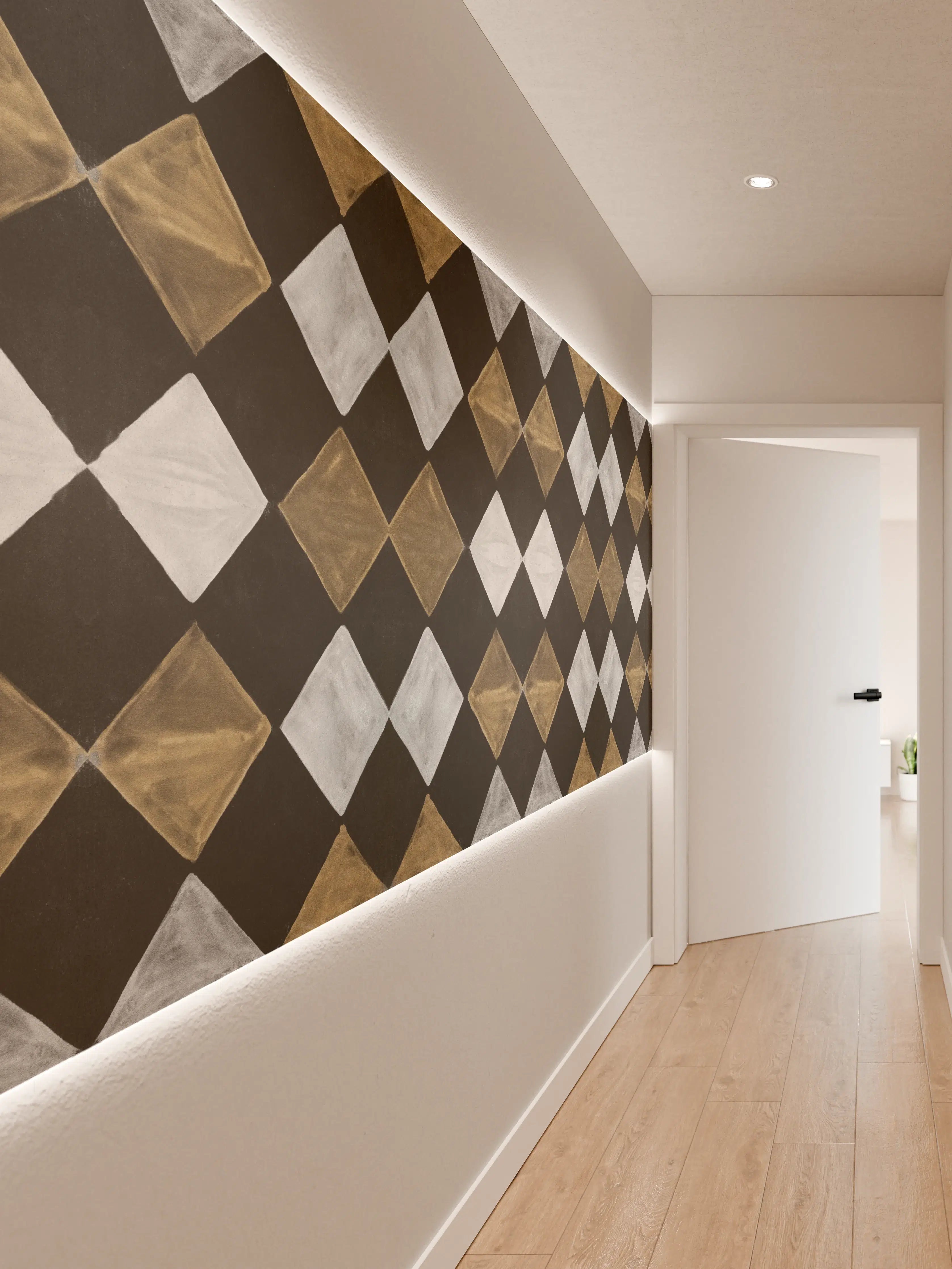 Wandverkleidung Flur - Vintage Mosaik Fliesentapete
