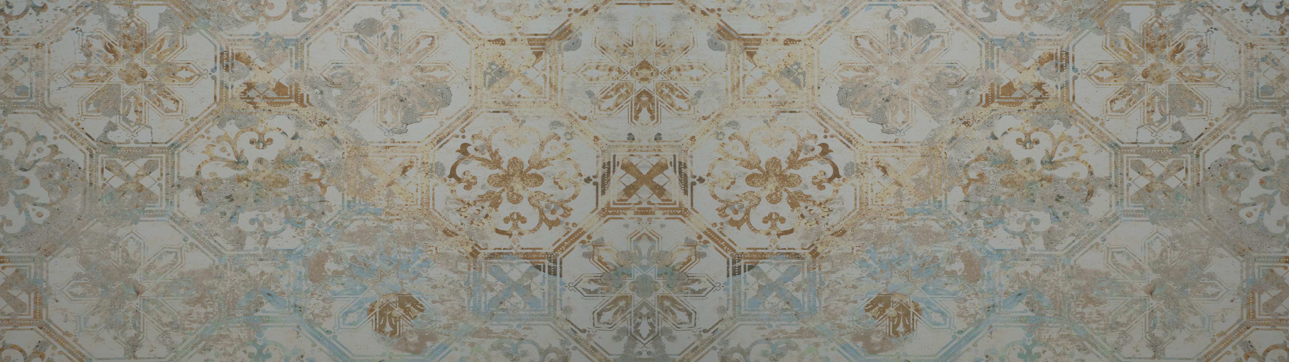 Wandverkleidung Flur-Vintage Tapetenmuster