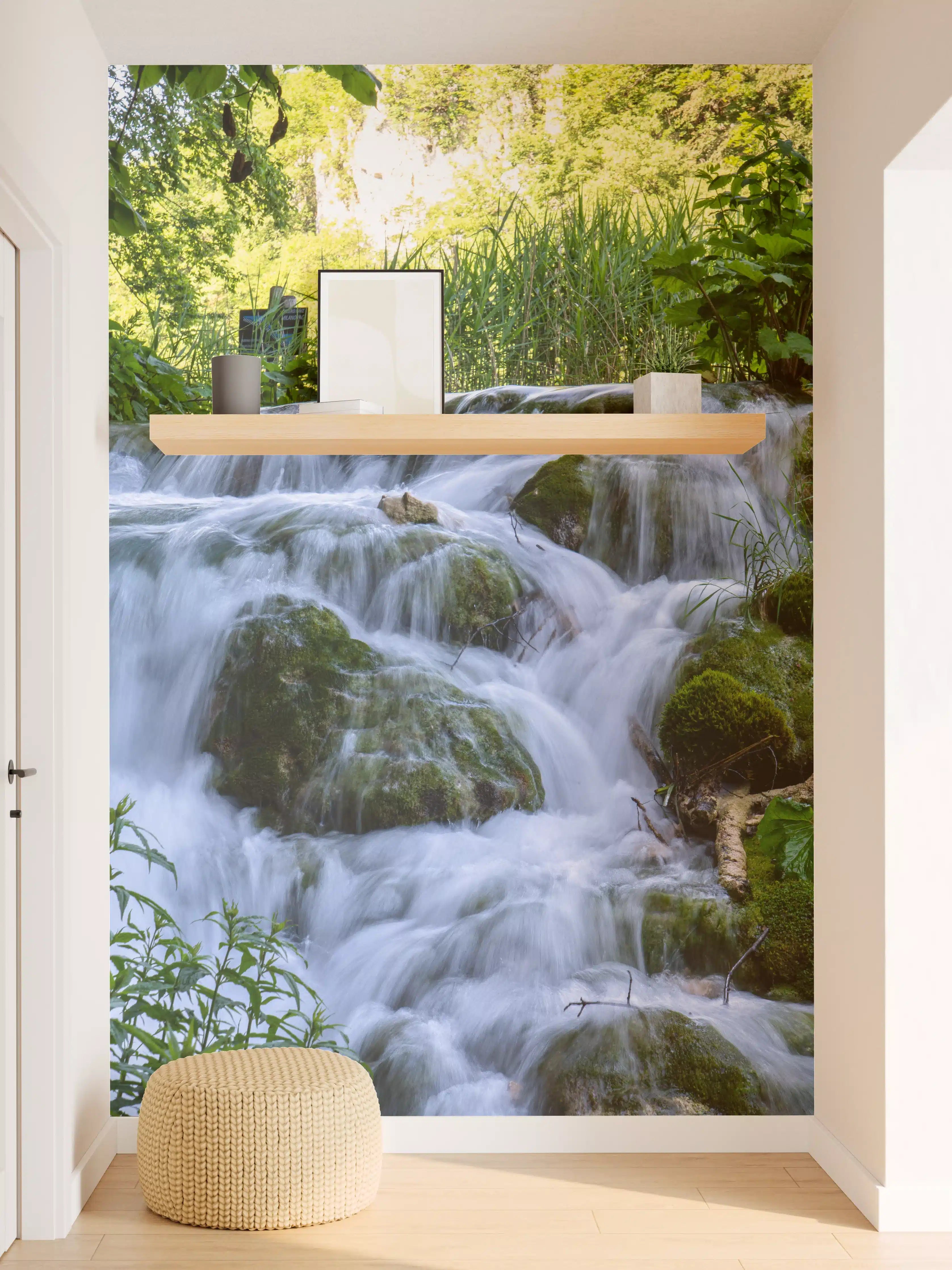 Wandverkleidung Flur - Wasserfall im Nationalpark Plitvicer Seen