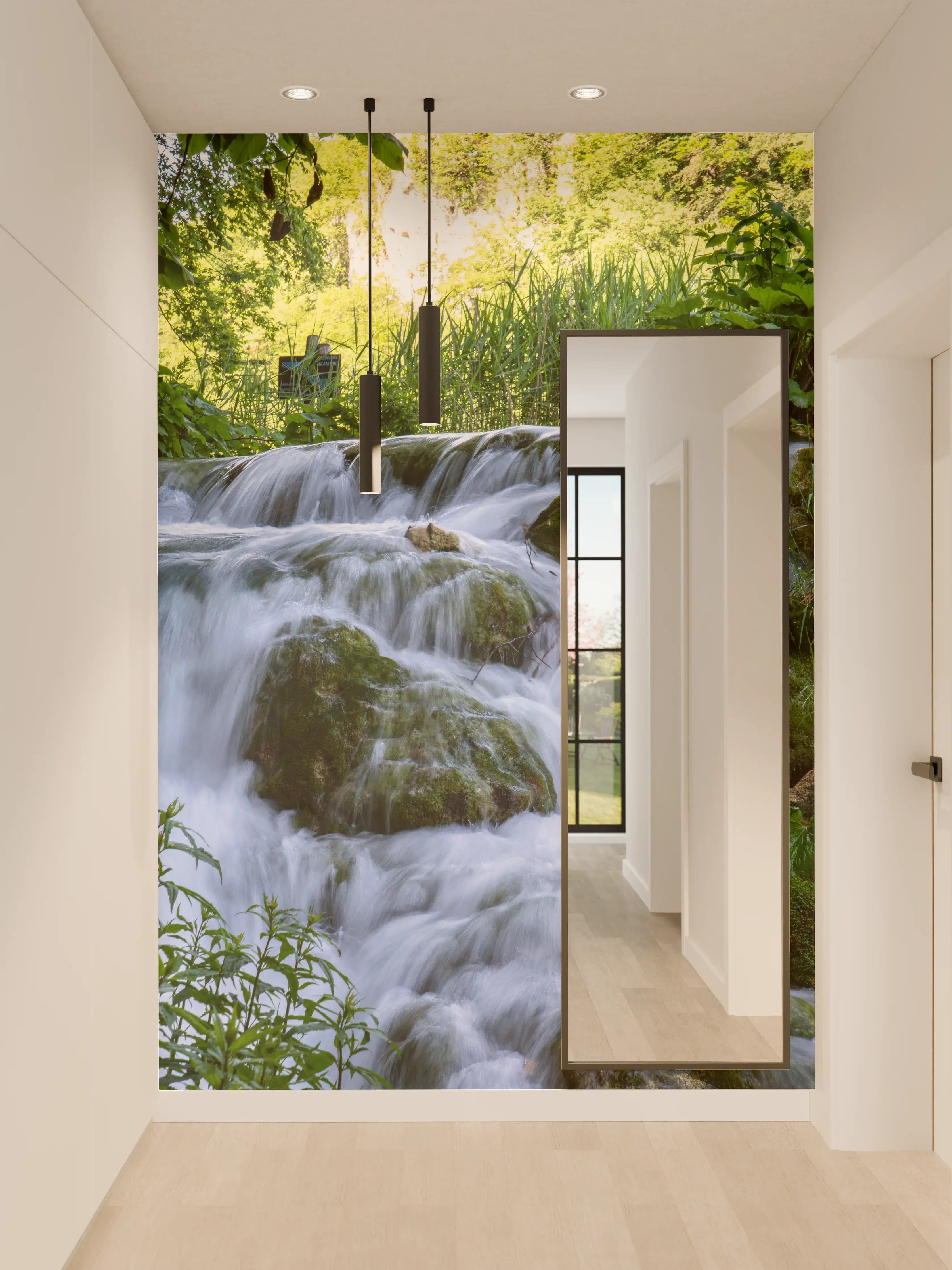 Wandverkleidung Flur - Wasserfall im Nationalpark Plitvicer Seen