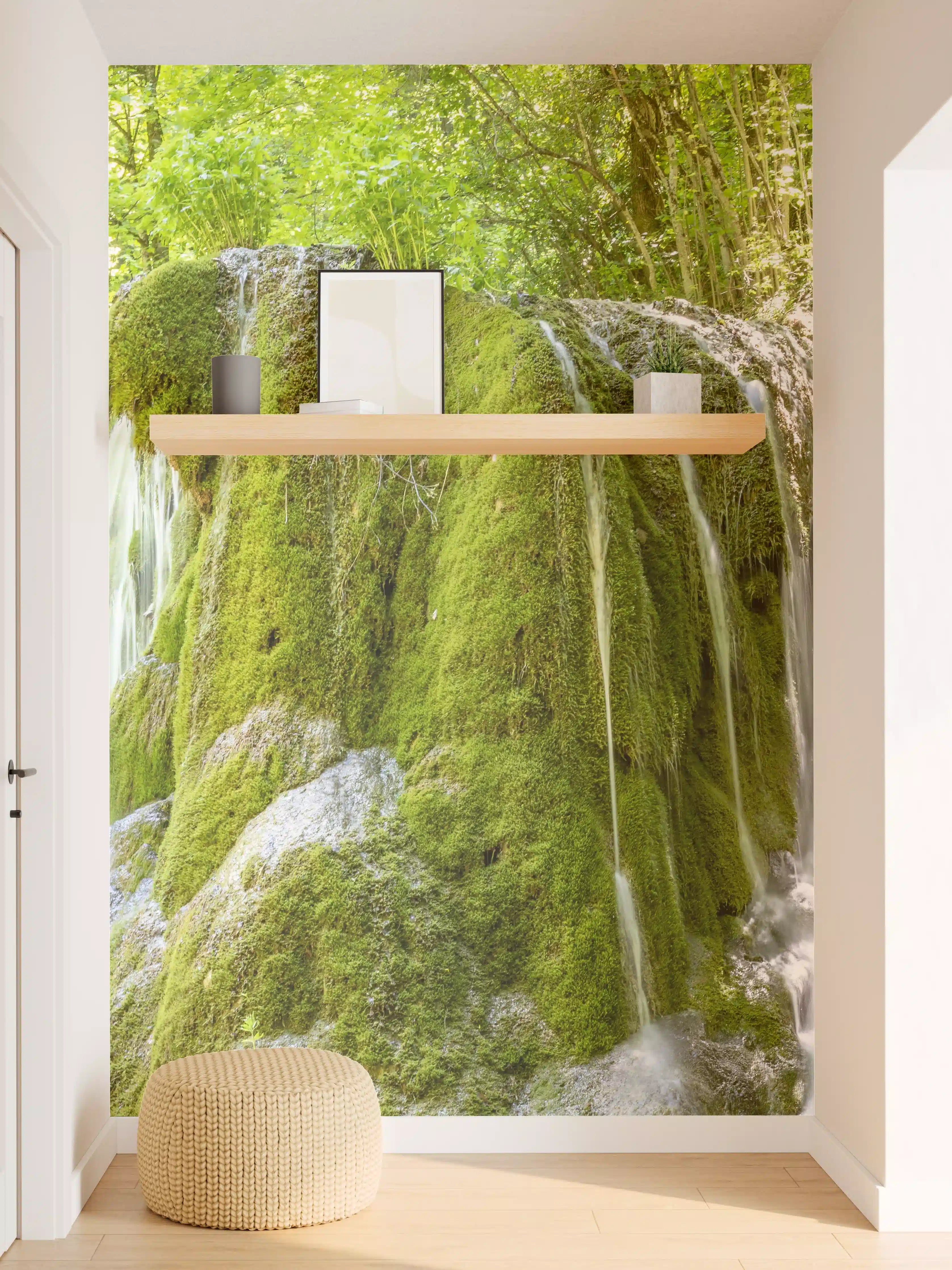 Wandverkleidung Flur - Wasserfall im Wald - Sevastopol