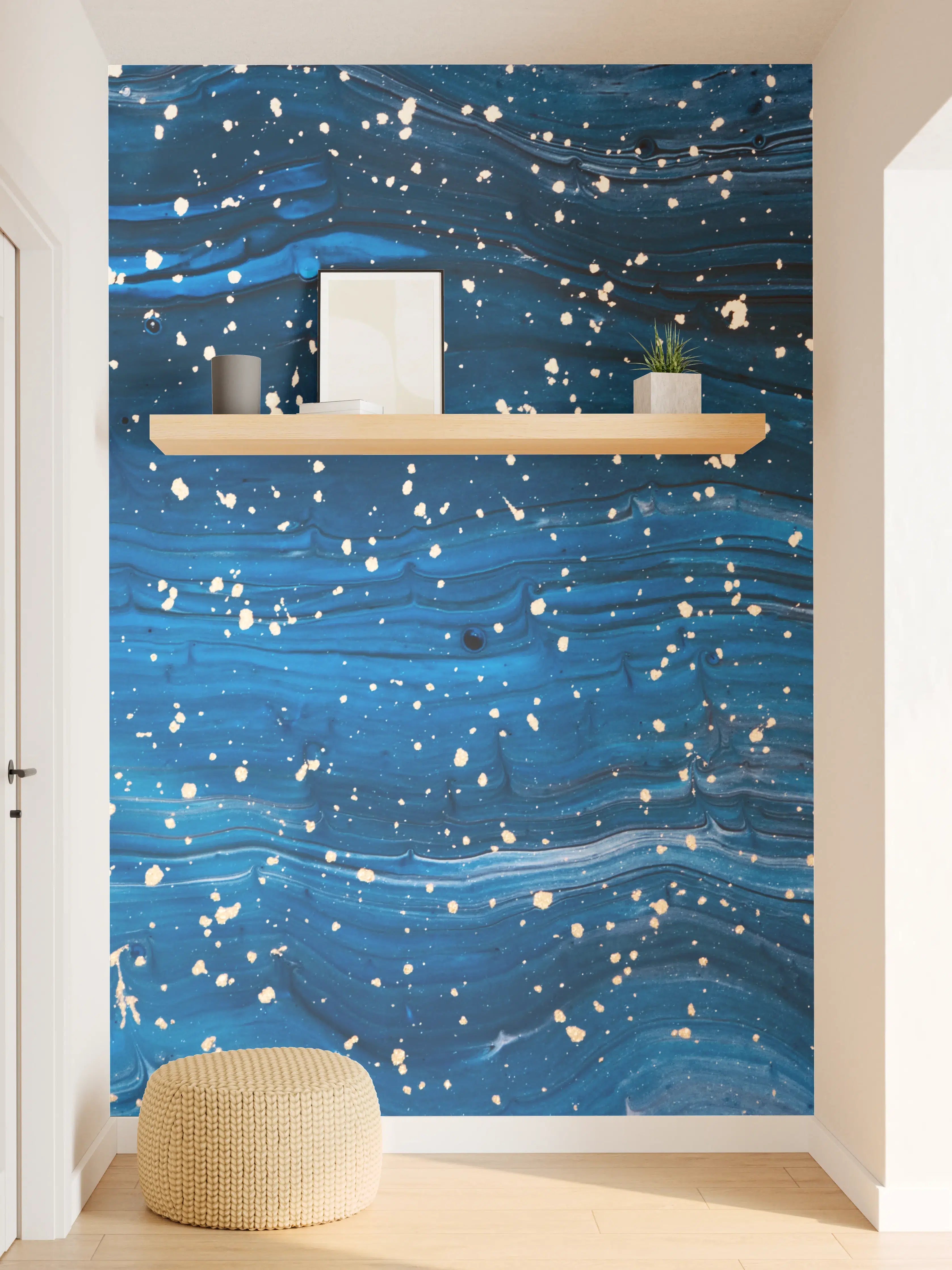 Wandverkleidung Flur - Wellen und Meeresrauschen