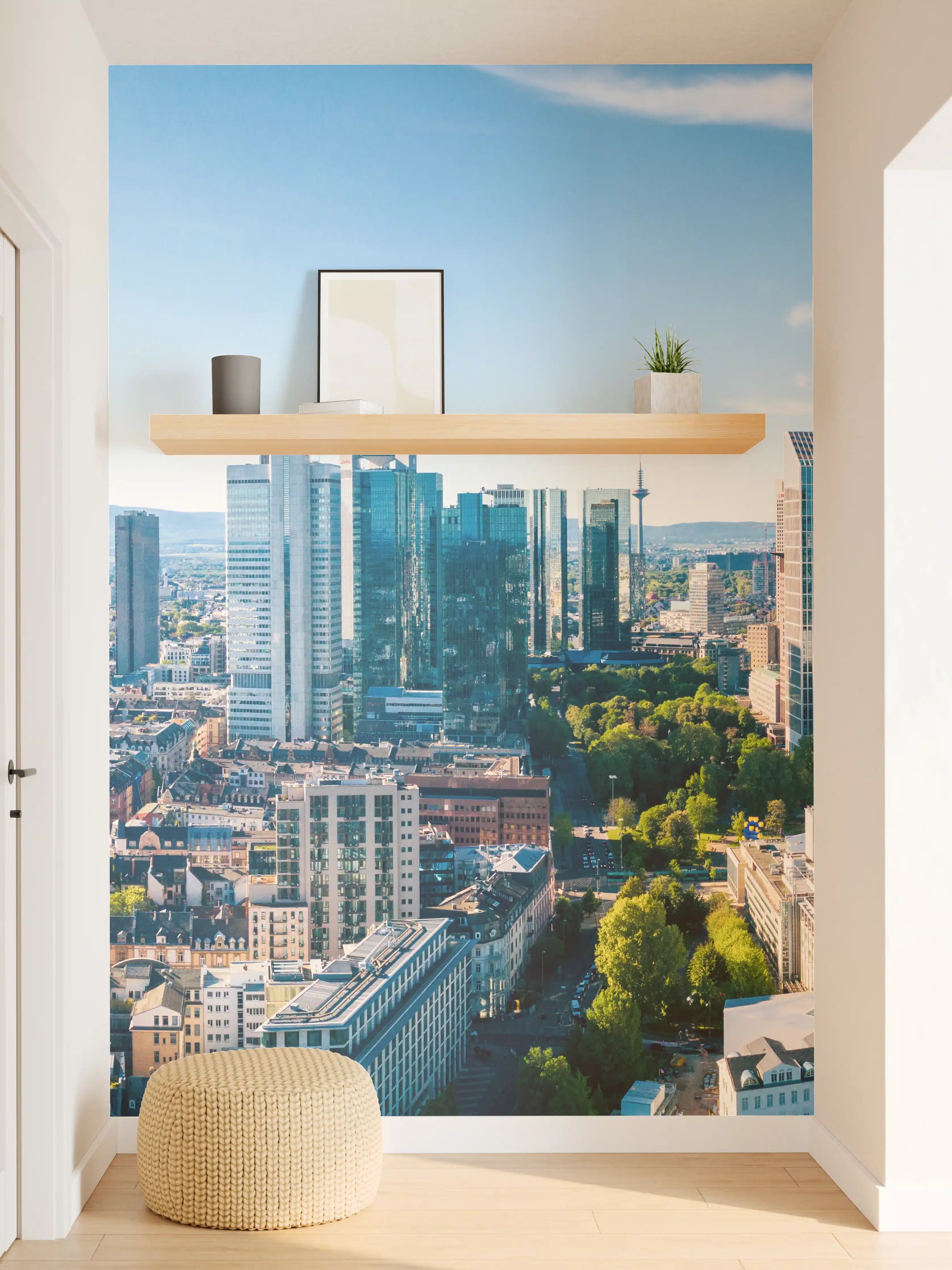 Wandverkleidung Flur - Wolkenkratzer -  Frankfurt am Main
