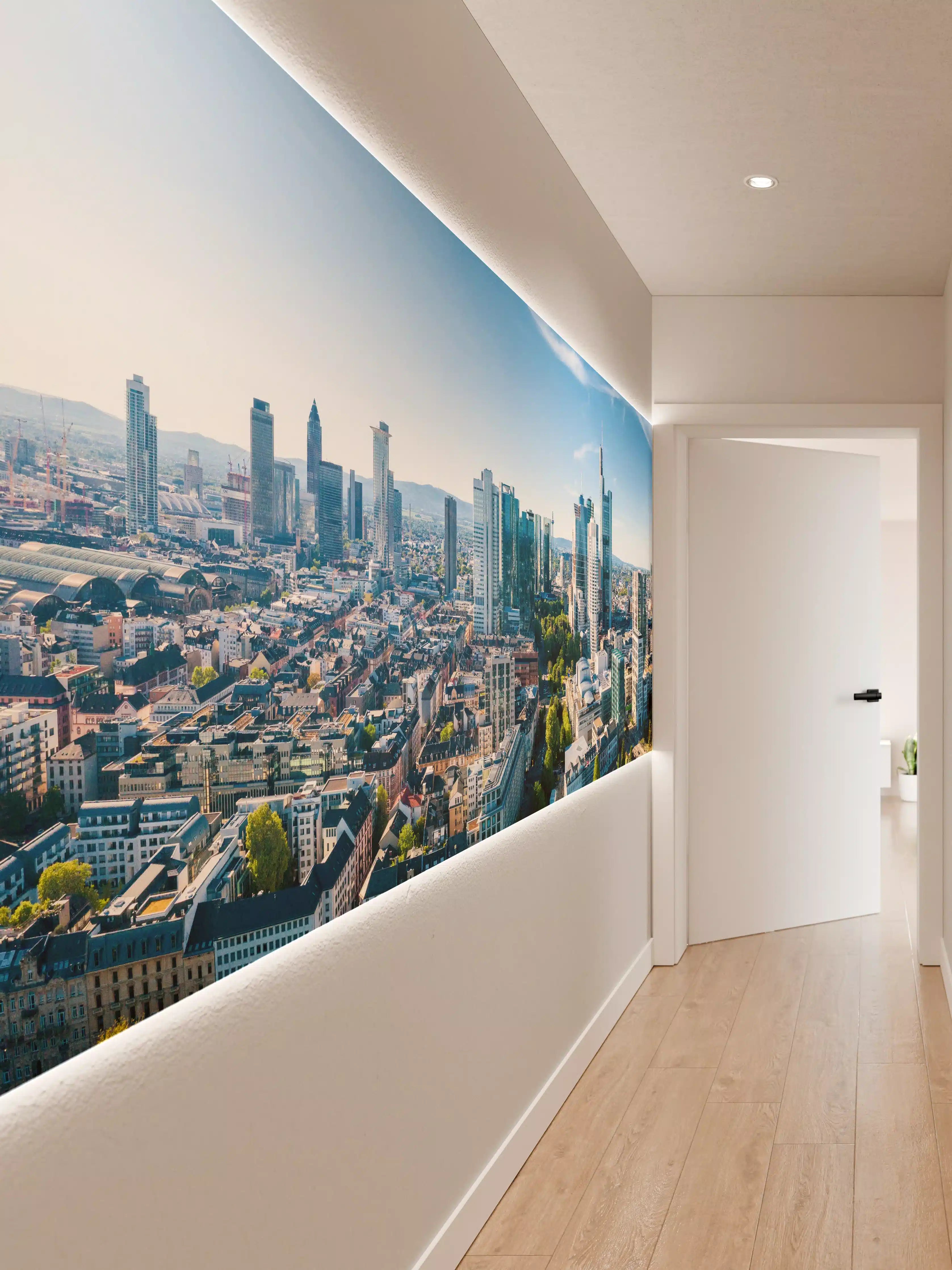 Wandverkleidung Flur - Wolkenkratzer -  Frankfurt am Main