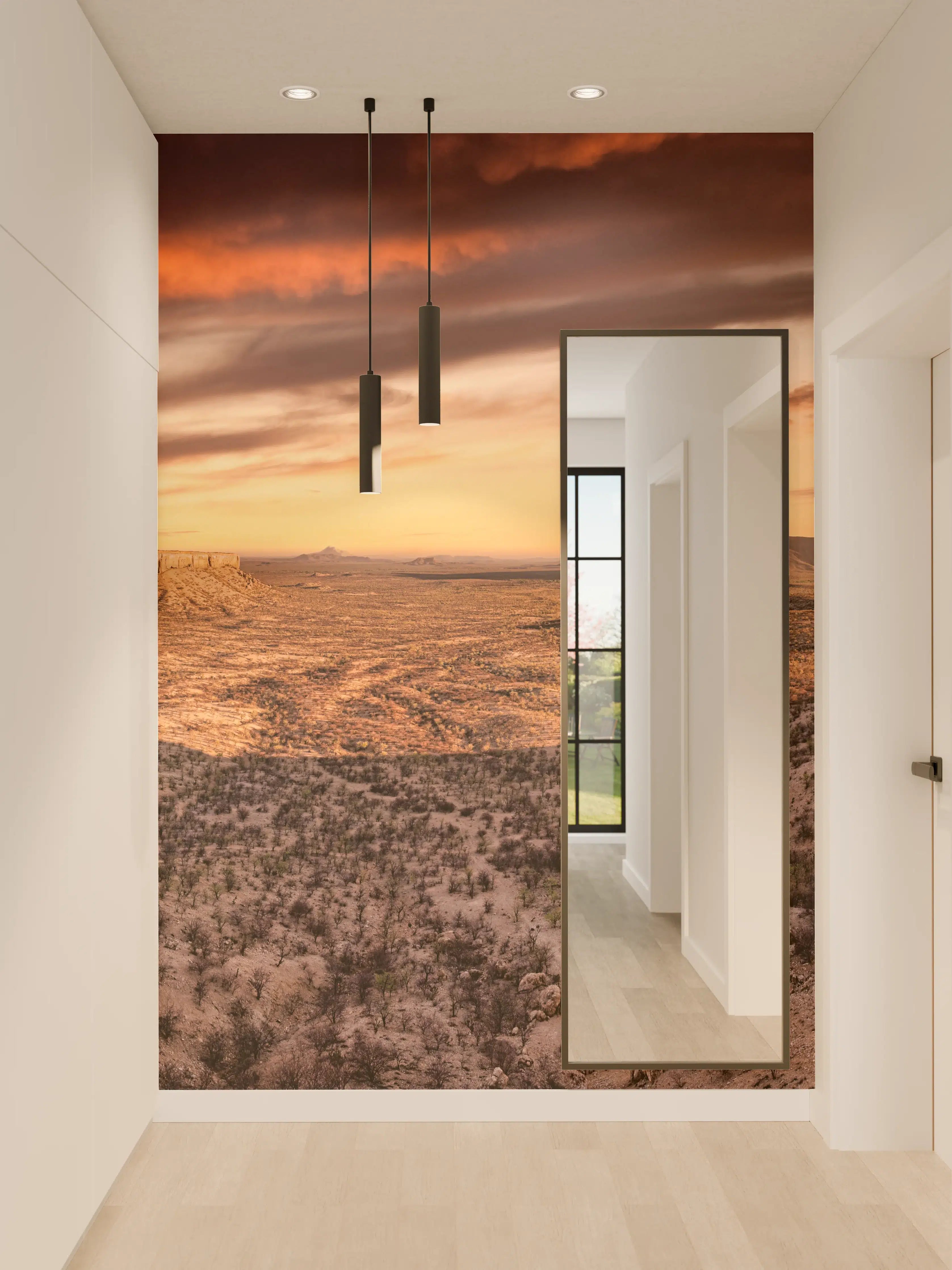 Wandverkleidung Flur - Wüstenblick auf Vingerklip Lodge - Nambia Damaraland
