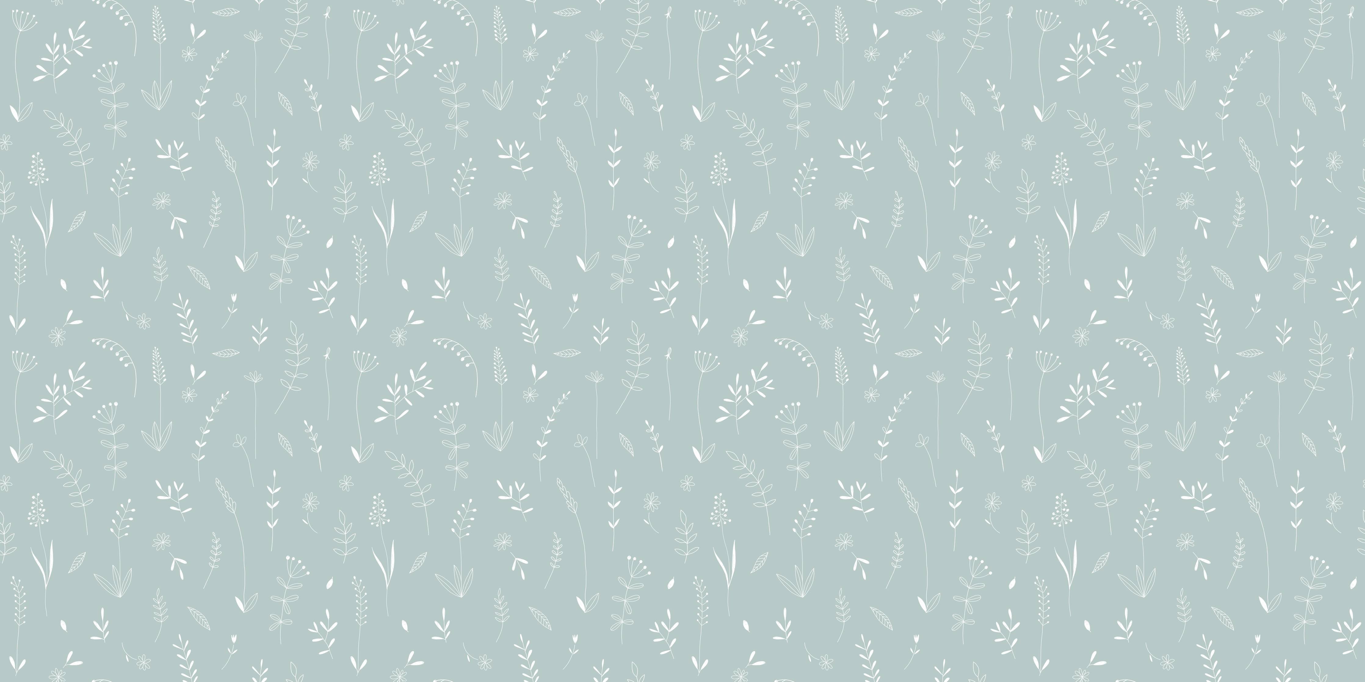 Wandverkleidung Flur-Zarte Blumendekoration in Pastelltönen