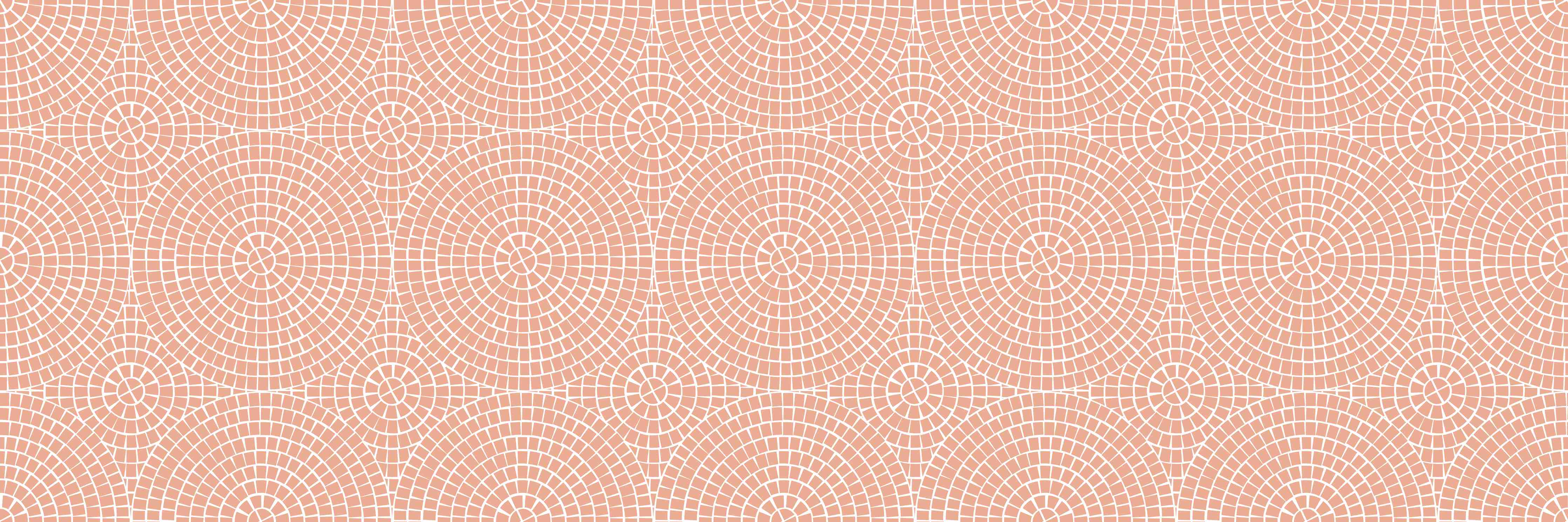Wandverkleidung Flur-Zartes Grau-Geometrie in Pastell