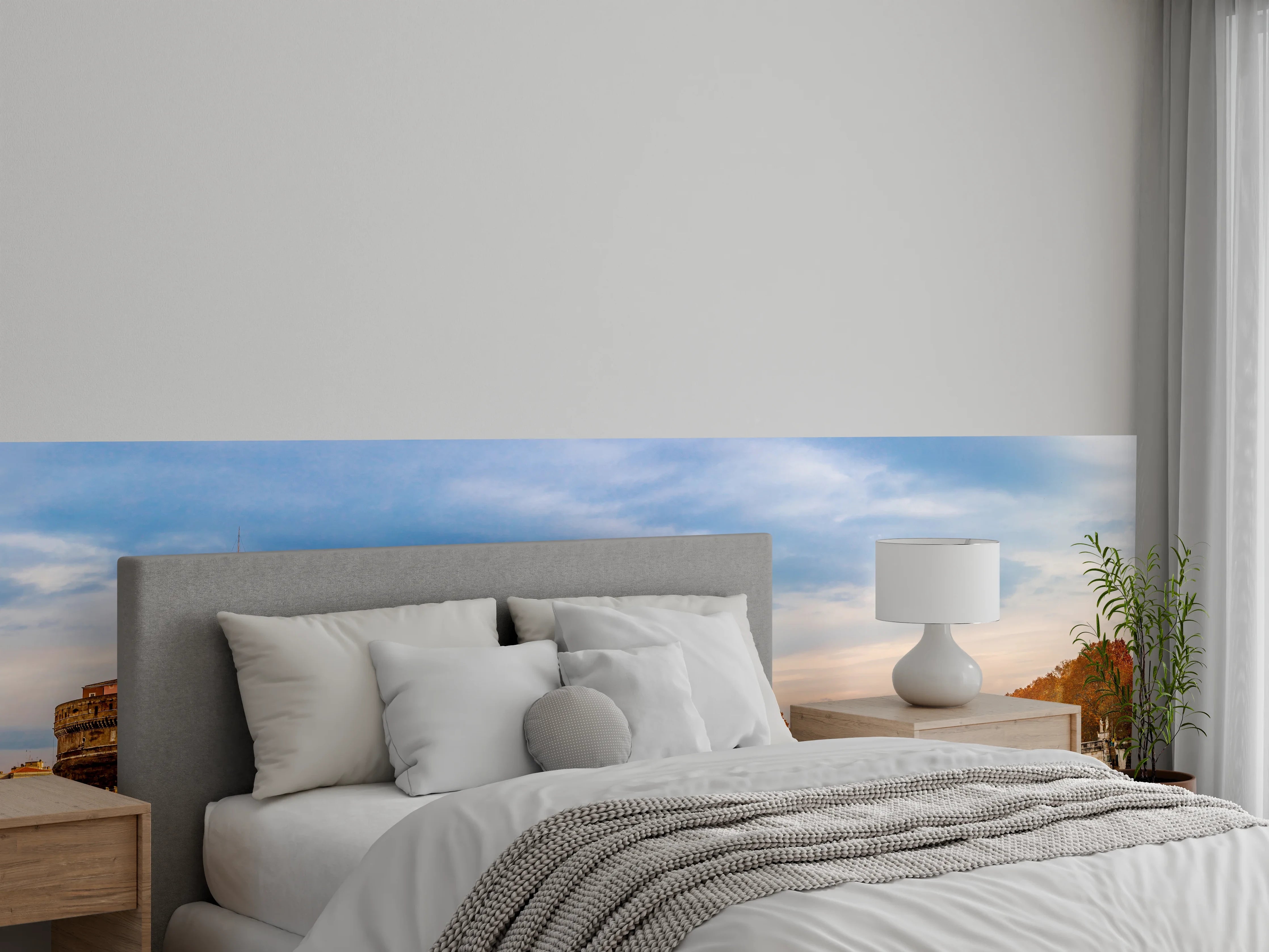 Wandverkleidung Schlafzimmer -  Brücke in Sant'angelo in Rome - Italien