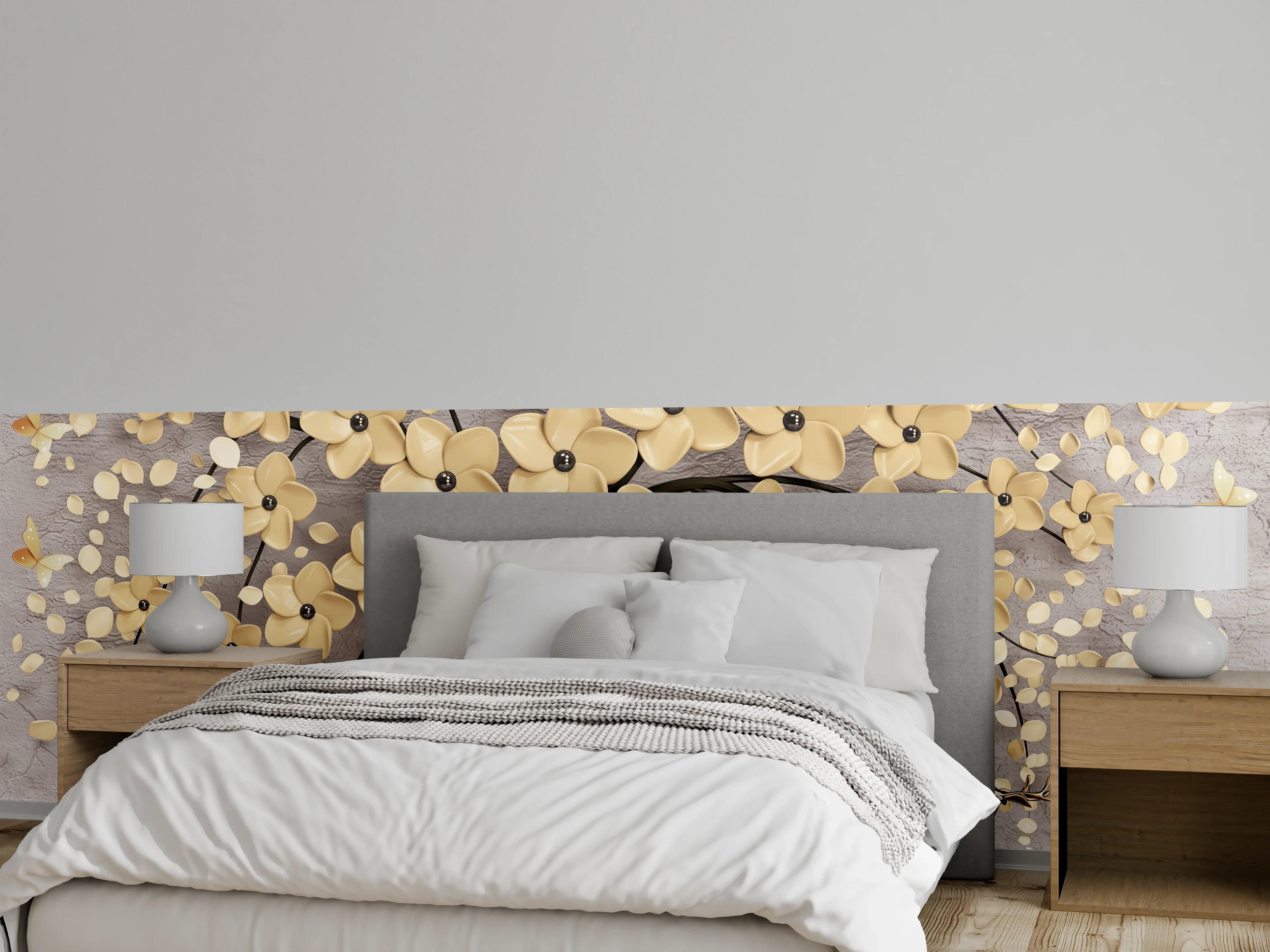 Wandverkleidung Schlafzimmer - Abstrakte Baum Struktur