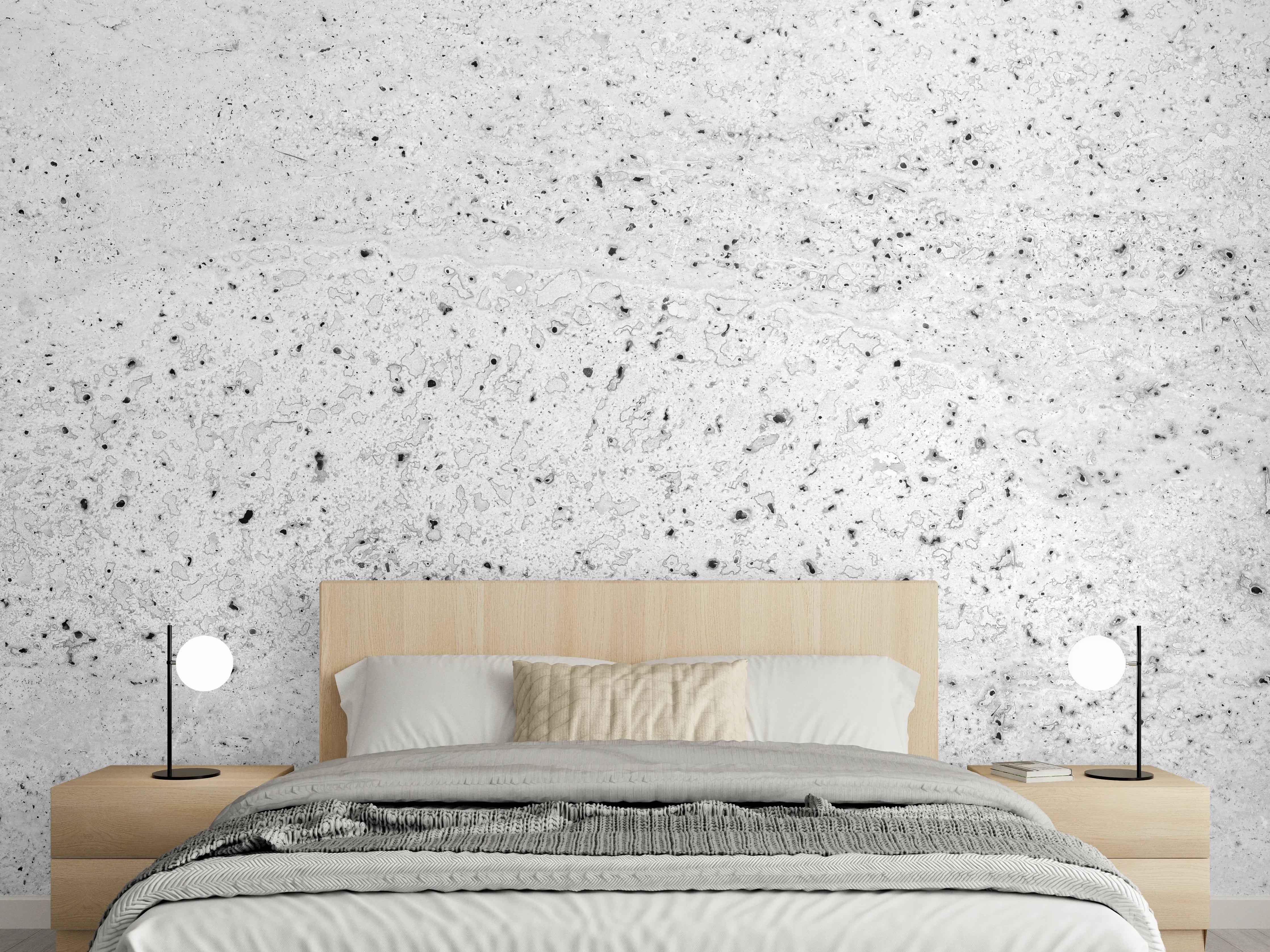Wandverkleidung Schlafzimmer - Abstrakte Betonstruktur